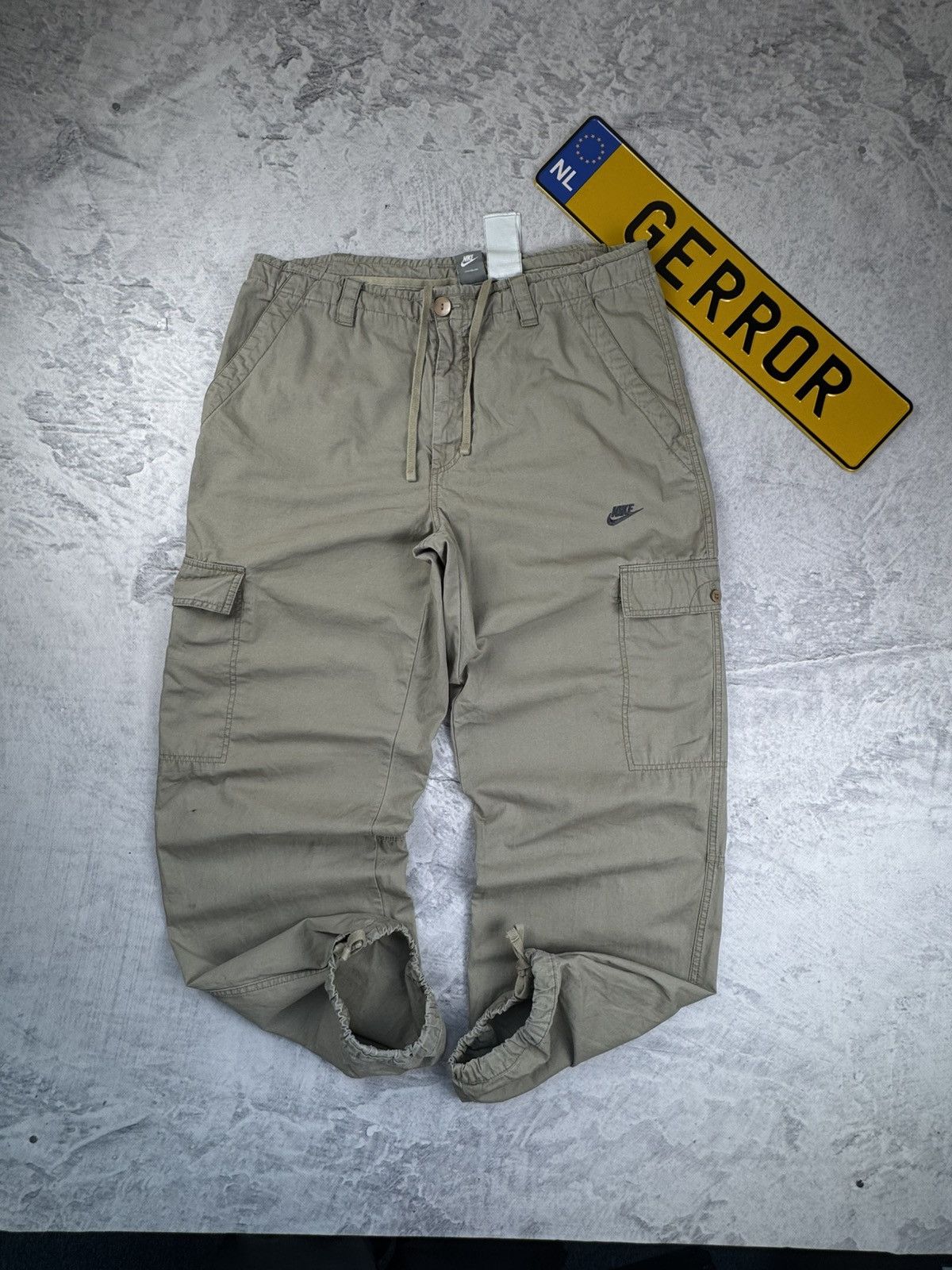 Nike × Vintage NIKE CARGO VINTAGE BASIC LOGO OVERSIZE BAGGY PANTS Size US 34 / EU 50 - 2 Thumbnail
