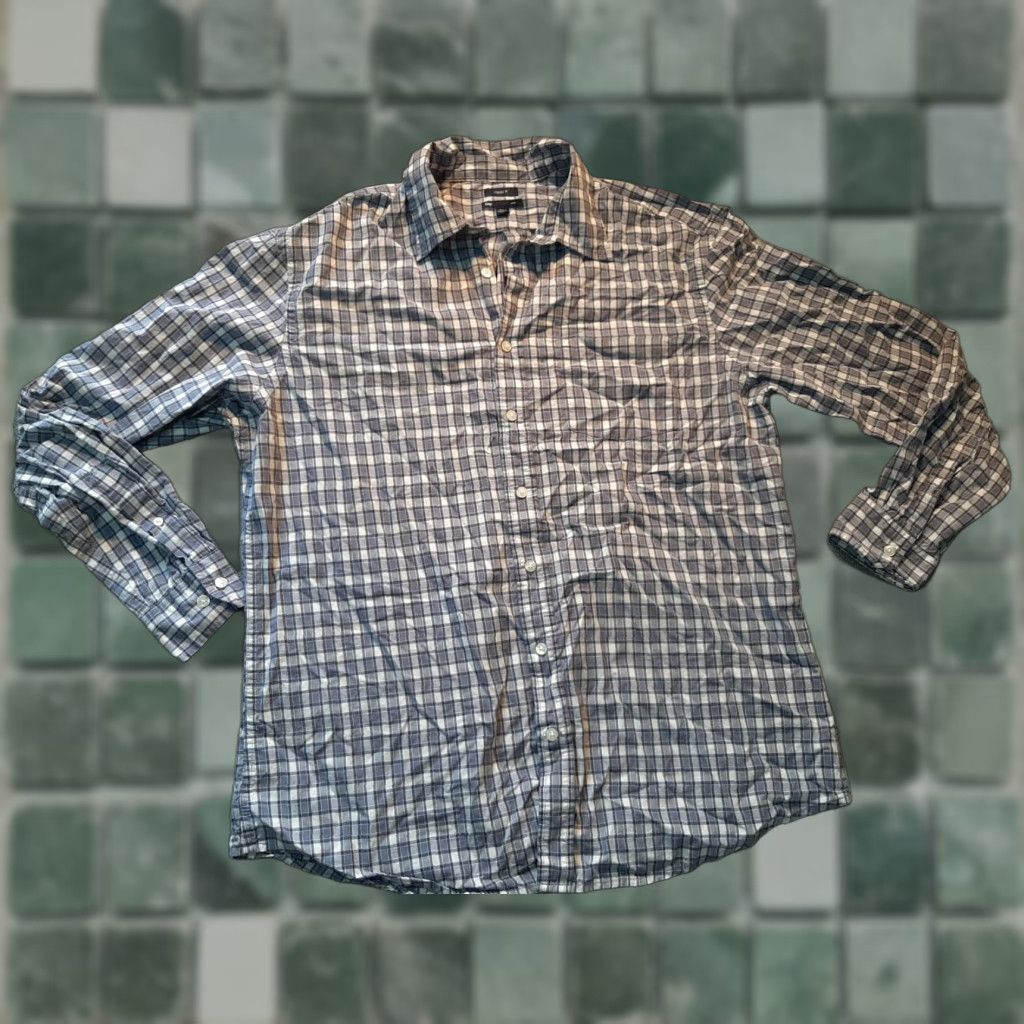 Gap GAP Mens XL Button-Down Shirt Plaid Classic Fit Long Sleeve Blue Casual Shirt Size US XL / EU 56 / 4 - 1 Thumbnail