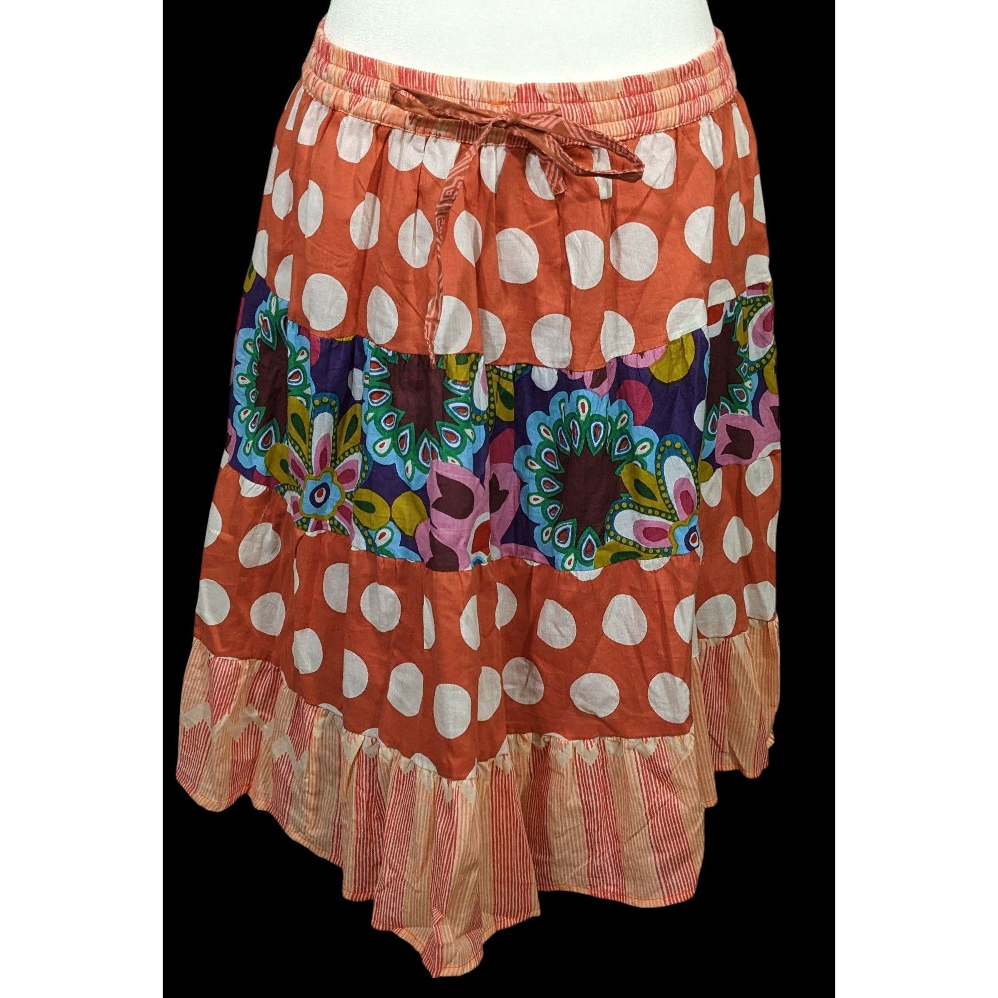 Other Bohemian Cottagecore Floral Skirt by Henna Size 29" - 1 Thumbnail