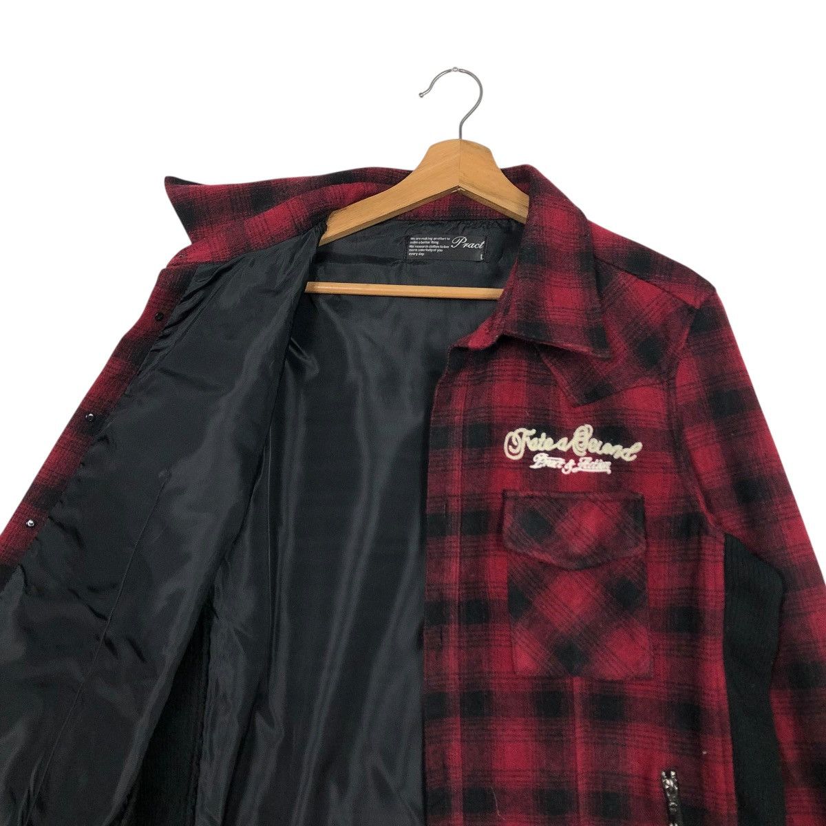 Hysteric Glamour 🔥VINTAGE BIKER JACKET PUNK DESIGN PRACT TARTAN CHECK Size US L / EU 52-54 / 3 - 14 Thumbnail