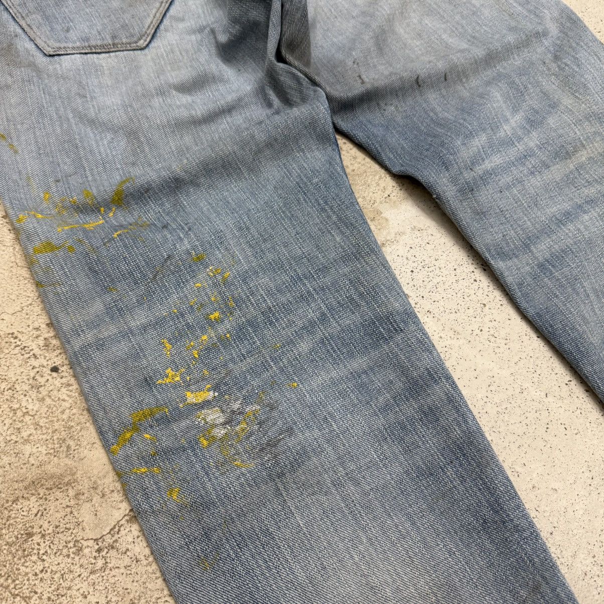 Japanese Brand Japanese Distressed Paint Splitter Dirty Denim Pants Size 27" / US 4 / IT 40 - 12 Thumbnail