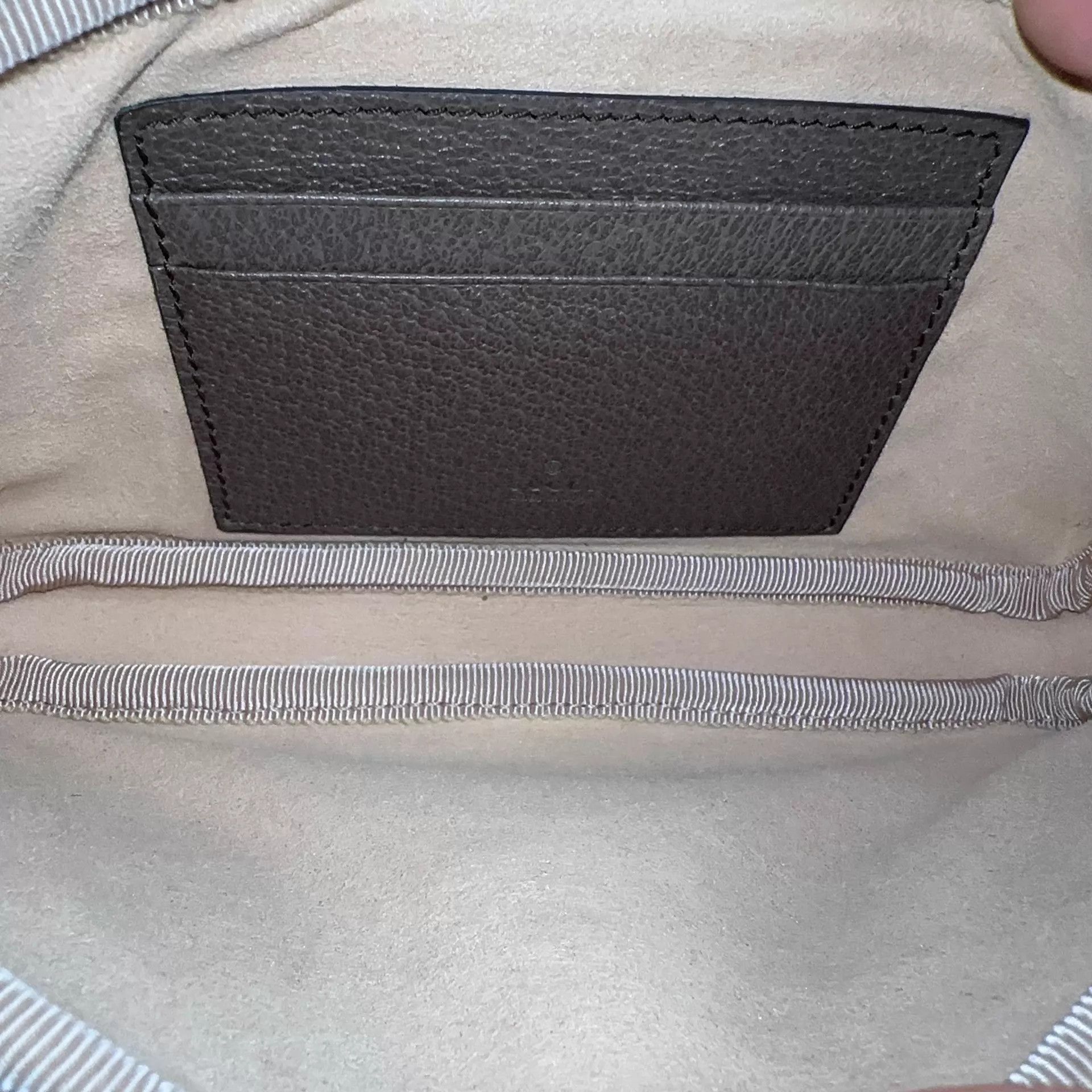 Gucci GUCCI Ophidia brown leather belt bag with Web Size ONE SIZE - 4 Thumbnail