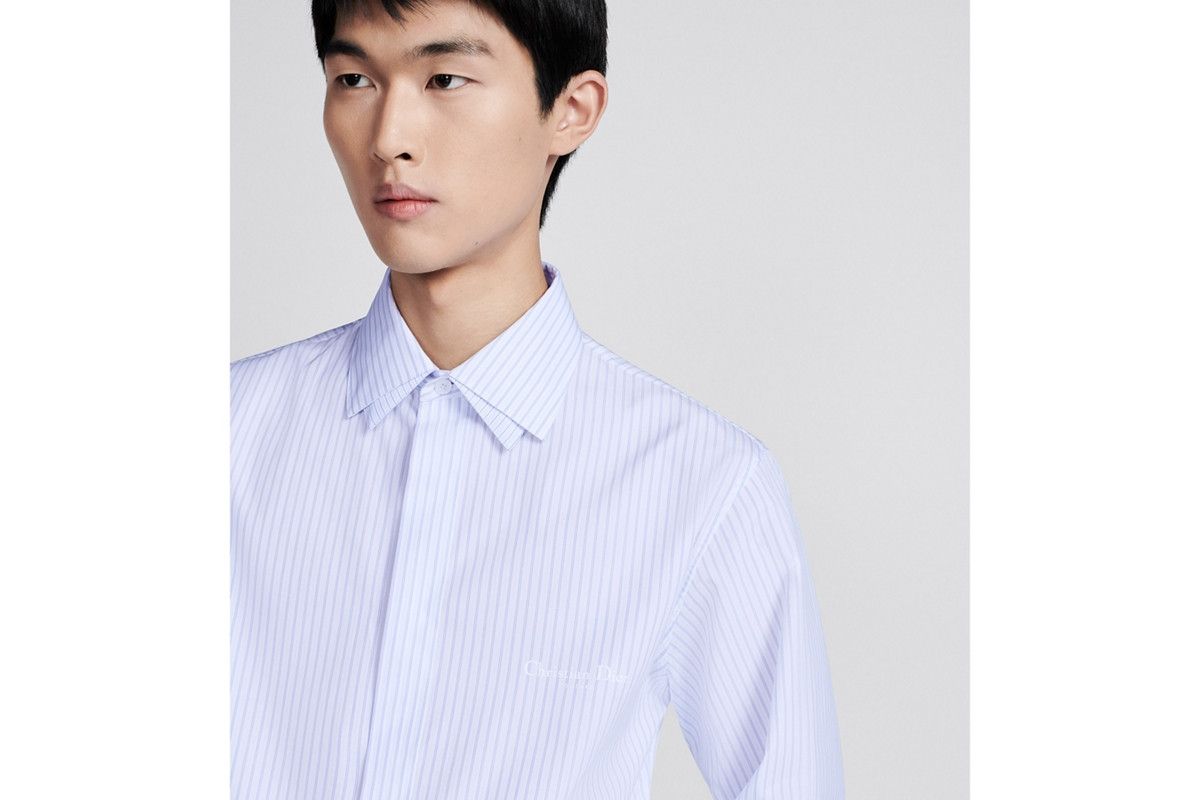 Dior o1bcso1str0226 Couture Shirt in Blue Size US XL / EU 56 / 4 - 6 Thumbnail