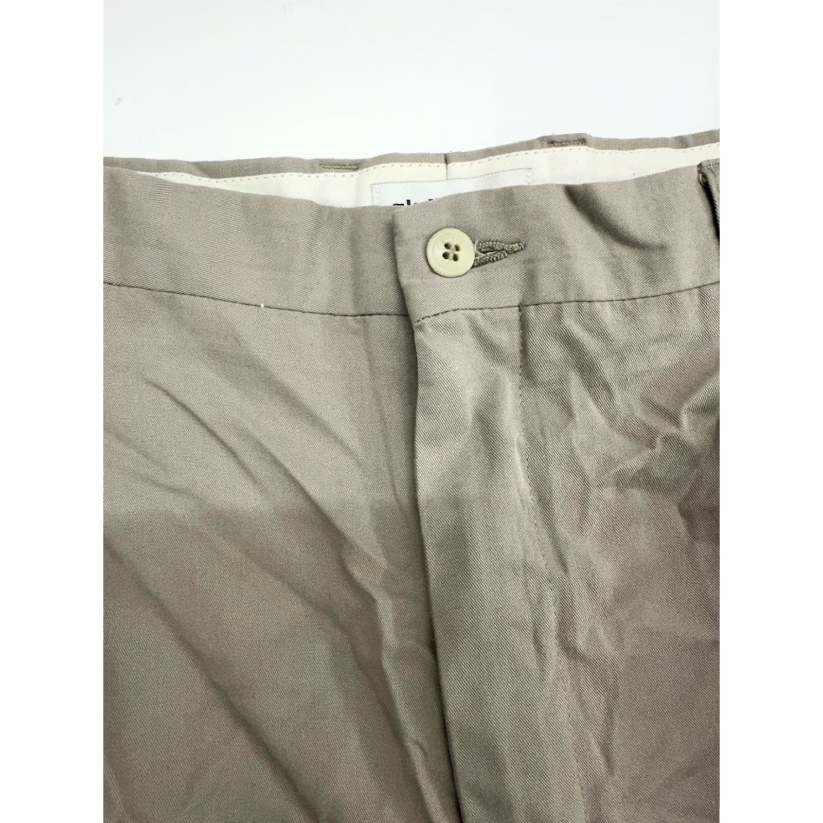 Liz Claiborne Claiborne Mens Dress Pants 38R Brown Tan Pleated Pockets Rolled Hems Straight Front Regular Rise 30in Inseam Casual Business Slacks Mens Size US 38 / EU 54 - 3 Thumbnail