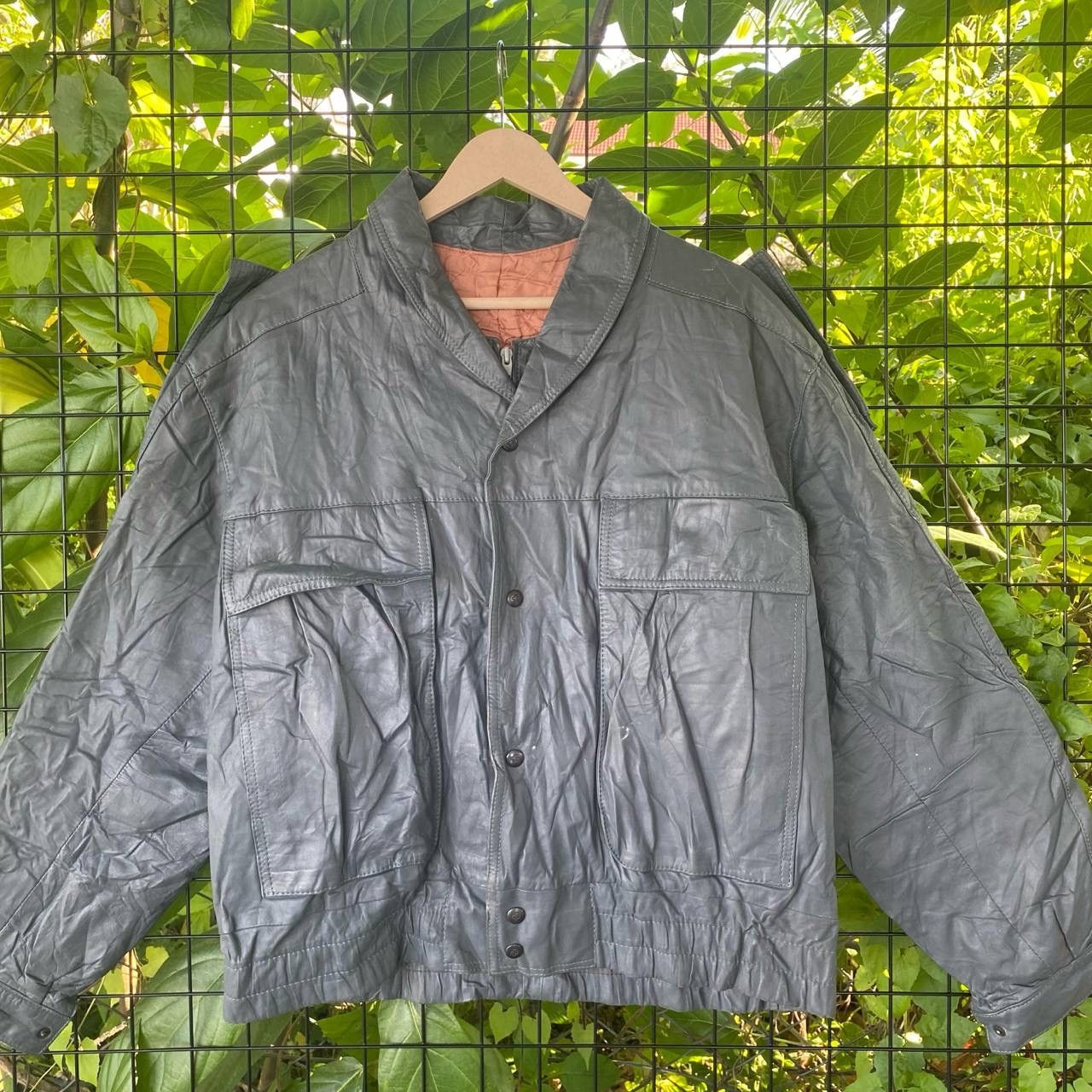 Genuine Leather × Vintage Vintage Nappa Vacca Bondage Caw Leather Jacket Size US XL / EU 56 / 4 - 3 Thumbnail