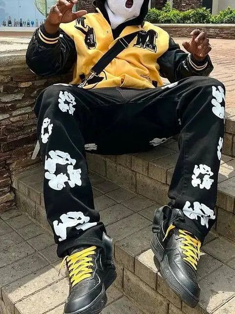 Japanese Brand × Vintage Men's jeans with print Size US 34 / EU 50 - 4 Thumbnail