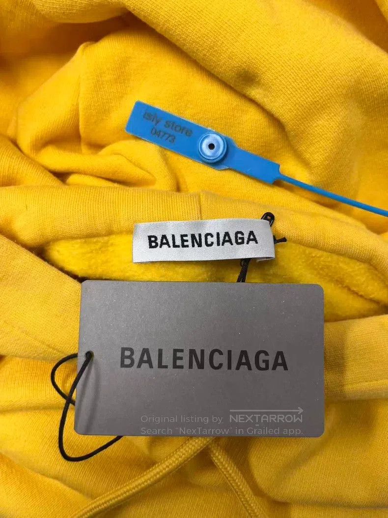 Balenciaga Balenciaga Logo Printed Hooded Long Sleeve Sweatshirt Size US L / EU 52-54 / 3 - 5 Thumbnail