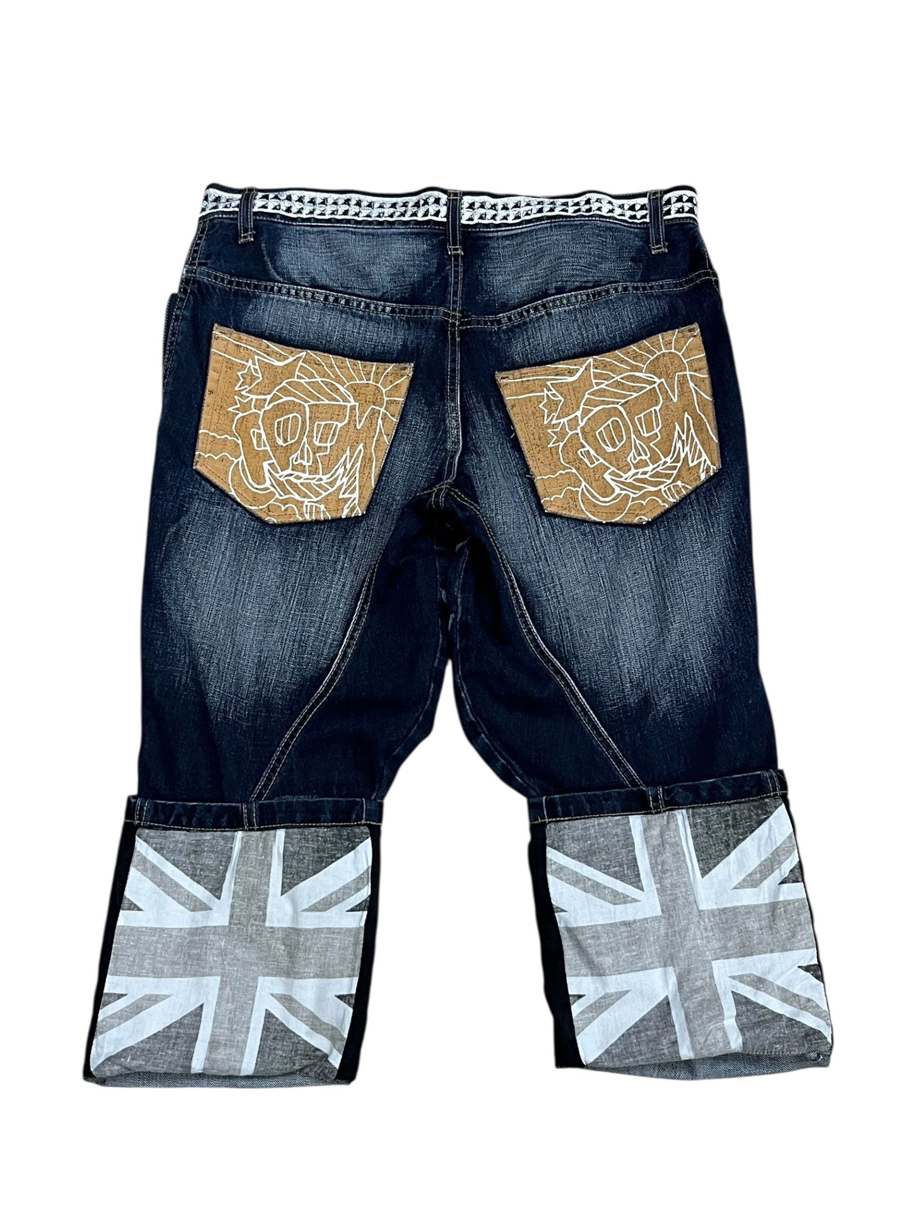 PPFM 🔥PPFM Booze Pills Powders Cropped Denim Archive Grail Size US 31 - 4 Thumbnail