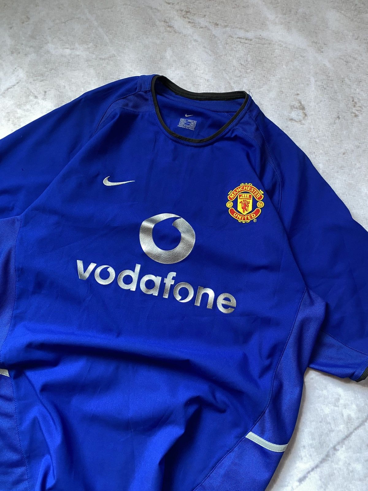 Nike Vintage 2002 Nike Manchester United Soccer Jersey #7 Florian Size US M / EU 48-50 / 2 - 2 Thumbnail