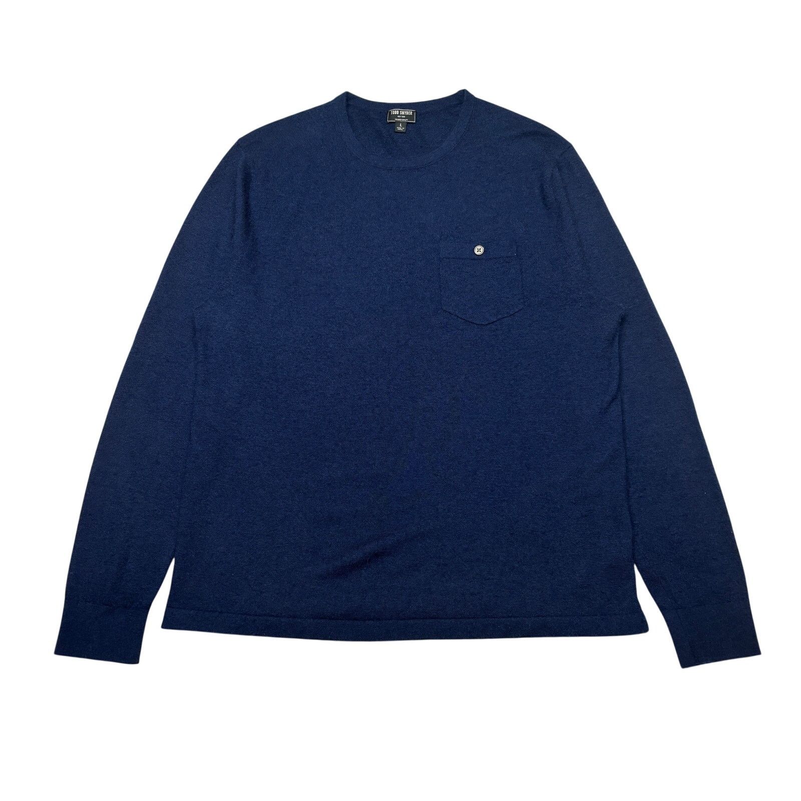 Todd Snyder Todd Snyder Premium Cashmere Pocket Tee Sweater Men's Large Size US L / EU 52-54 / 3 - 1 Thumbnail