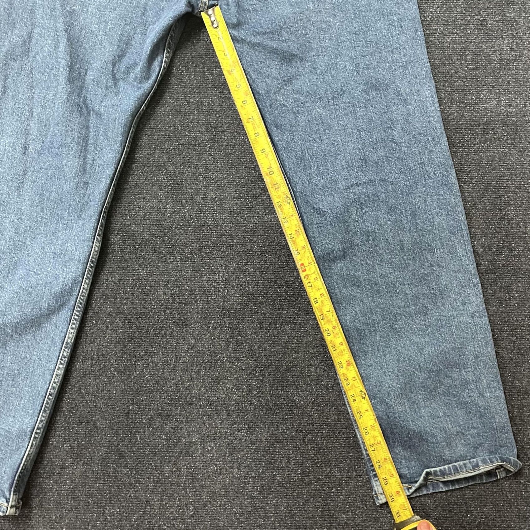 Levi's Levi's 505 Jeans Mens 40x32 Blue Medium Wash Straight Zip Regular WaterLess Denim Pants Size US 40 / EU 56 - 7 Thumbnail