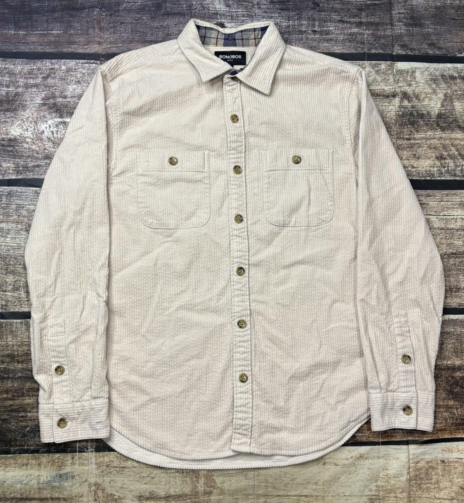 Bonobos Bonobos Shacket Mens Medium Corduroy Shacket Flannel Cuffs Size US XS / EU 42 / 0 - 1 Thumbnail