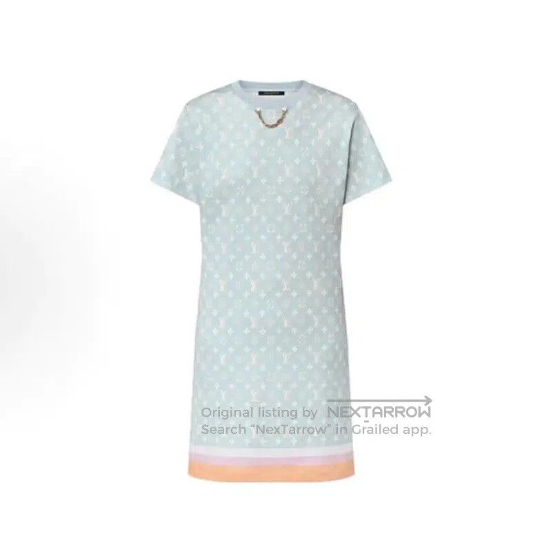 Other Louis Vuitton Sky Blue Women's Dress . Size XS / US 0-2 / IT 36-38 - 1 Thumbnail