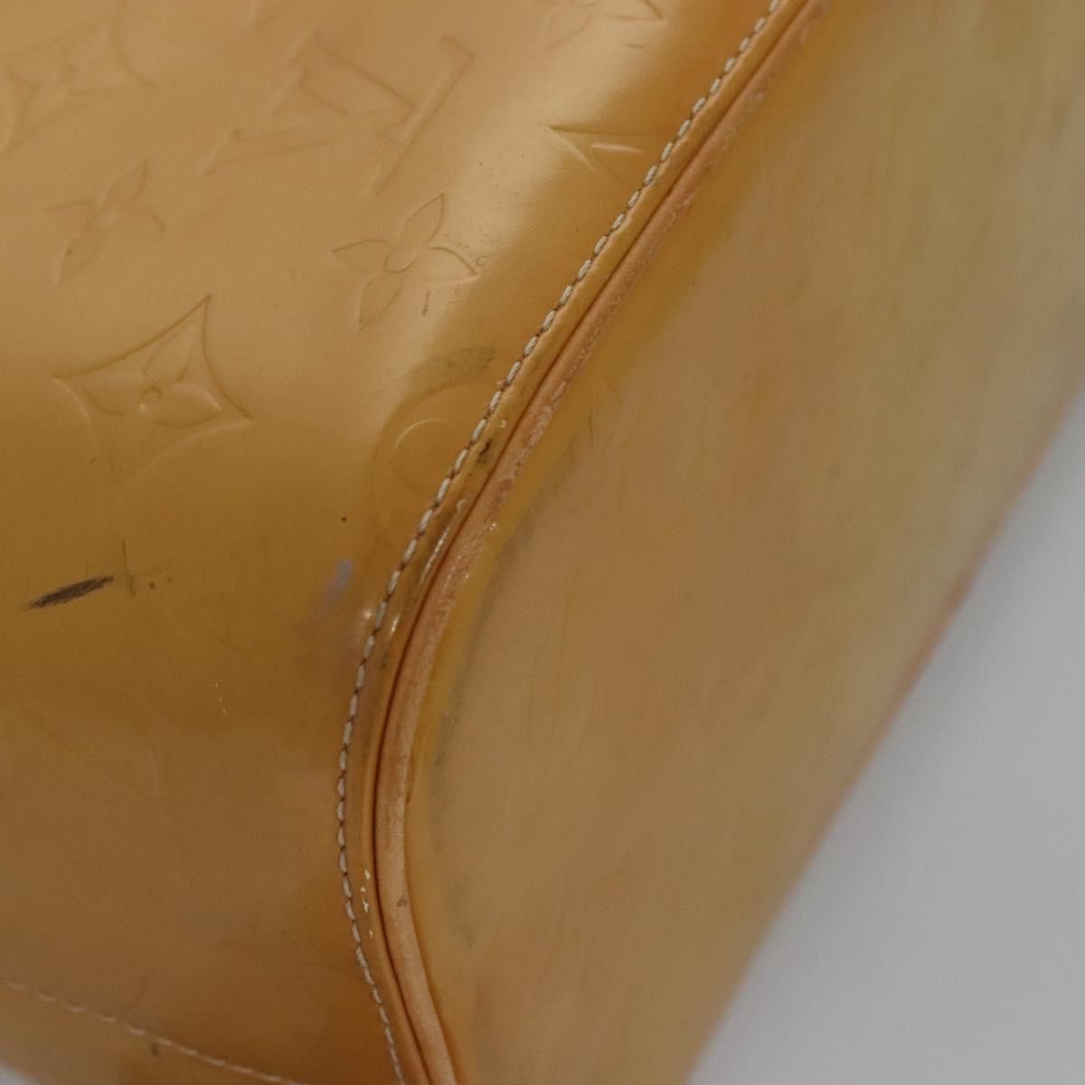 Louis Vuitton LOUIS VUITTON Monogram Vernis Houston Hand Bag Beige M91004 Size ONE SIZE - 15 Thumbnail