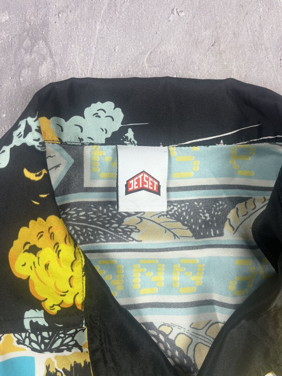JET SET Rare Jet Set 4 Players Silk Shirt ShortSleeve Made in Italy Size US S / EU 44-46 / 1 - 11 Thumbnail
