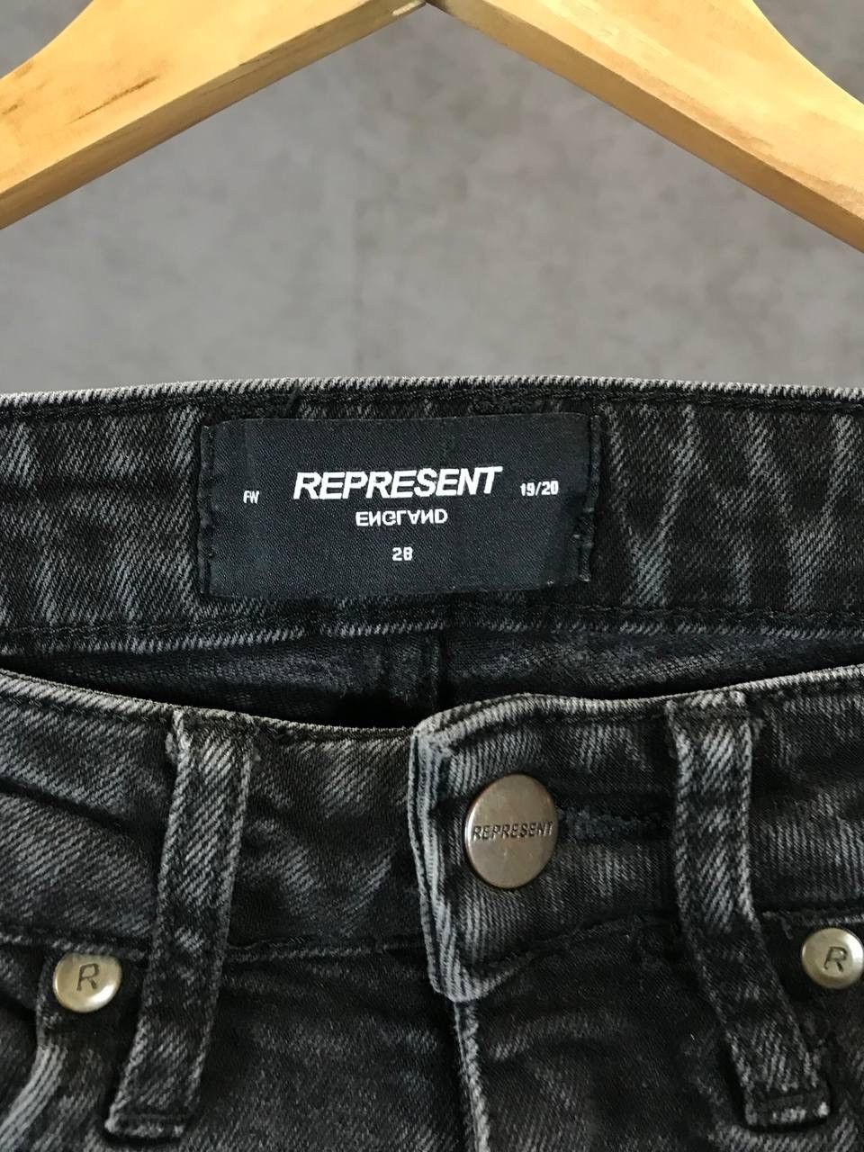 Represent Clo. Represent distressed biker jeans Size US 27 - 4 Thumbnail