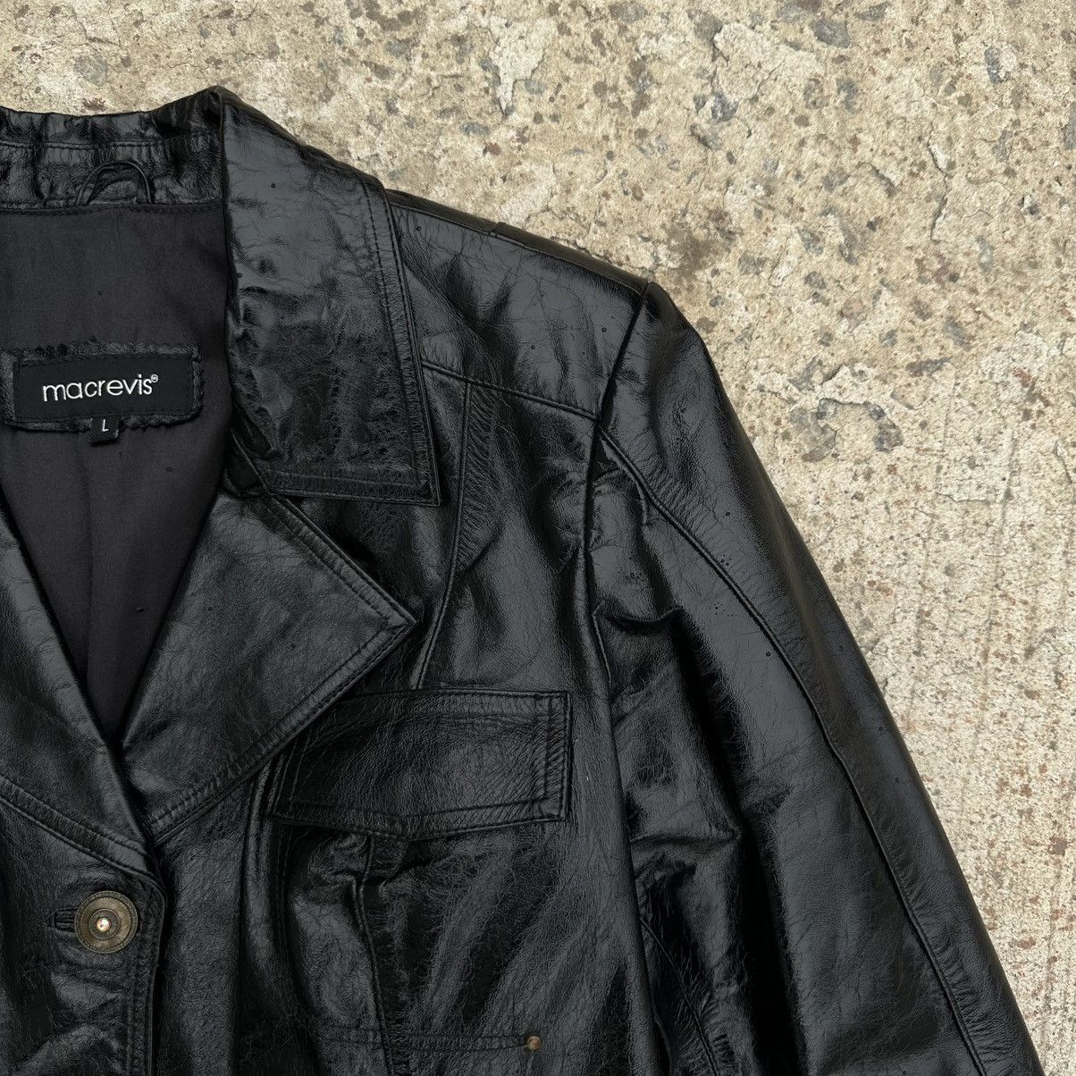 Japanese Brand Vintage Japanese Style Macrevis Leather Jacket Y2K 00s USA Size L / US 10 / IT 46 - 11 Thumbnail
