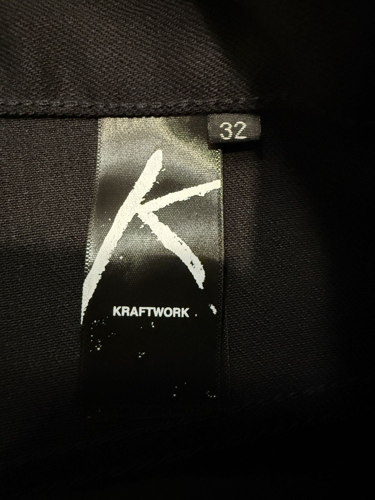 Kraftwork NO.2 Selvedge Deep Black Bootcut Bottoms
