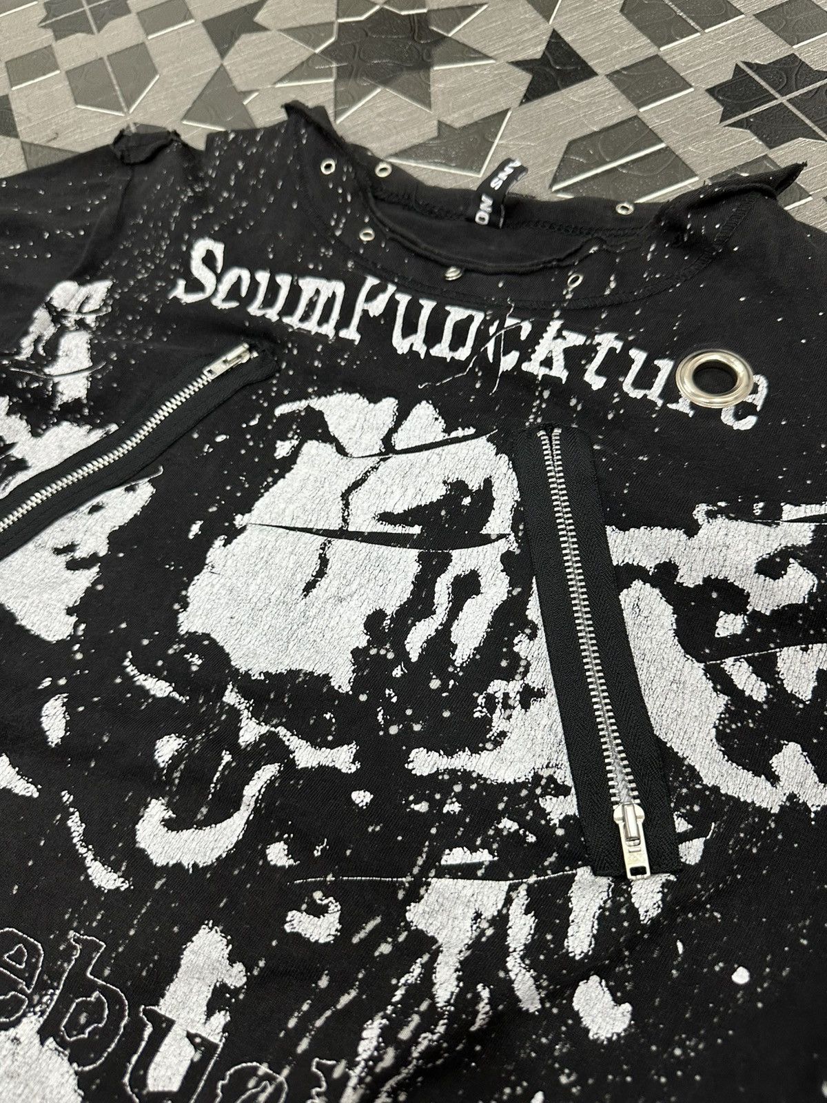 Seditionaries Seditionaries Muslin Scumpuncture Zipper Punk Tee Size US S / EU 44-46 / 1 - 16 Thumbnail
