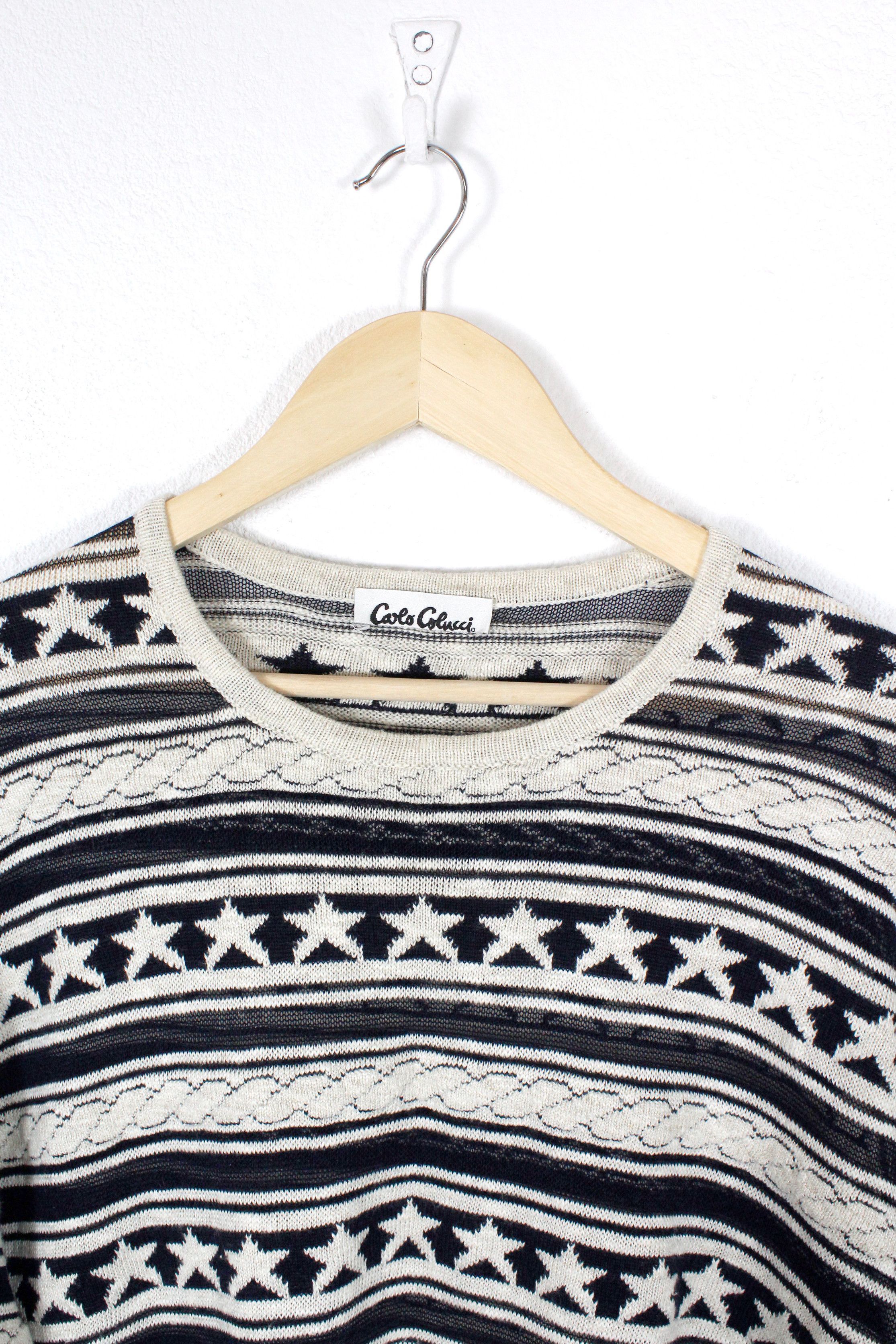 Carlo Colucci Carlo Colucci Marine Sailor Star Knit Wool Sweater 46 Size US S / EU 44-46 / 1 - 2 Thumbnail