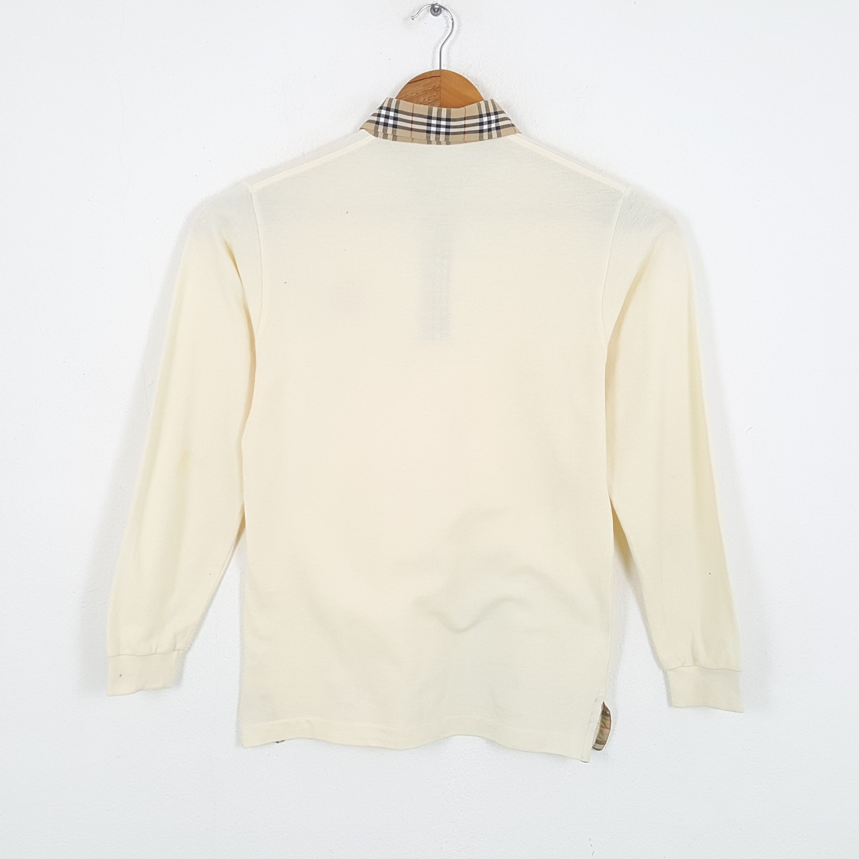 Burberry × Vintage Vintage BURBERRYS Nova Check Collar Design Polos Size US S / EU 44-46 / 1 - 3 Thumbnail