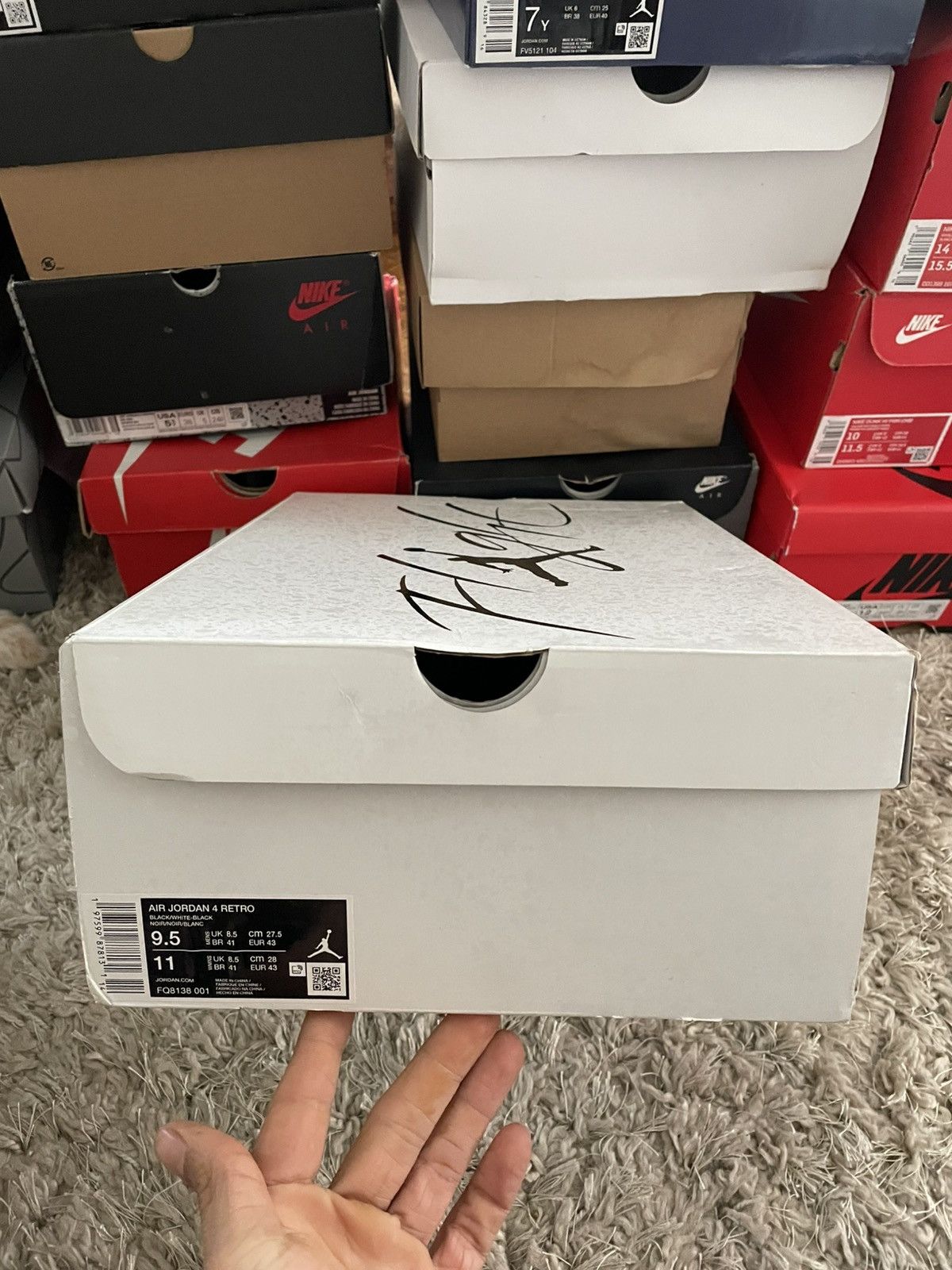 Jordan Brand Jordan 4 White Thunder Size US 9.5 / EU 42-43 - 13 Thumbnail