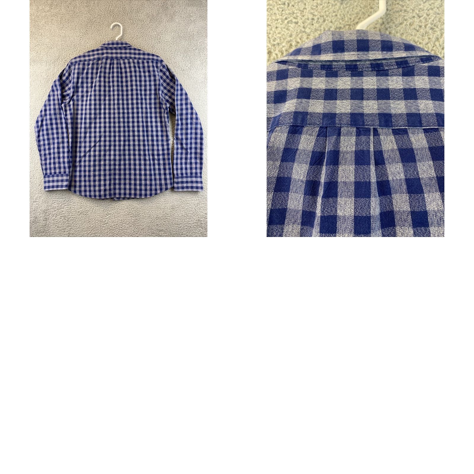 J.Crew J. Crew Slim Check Long Sleeve Dress Shirt Size Large Blue Gray /79-10 Size 42R - 8 Thumbnail