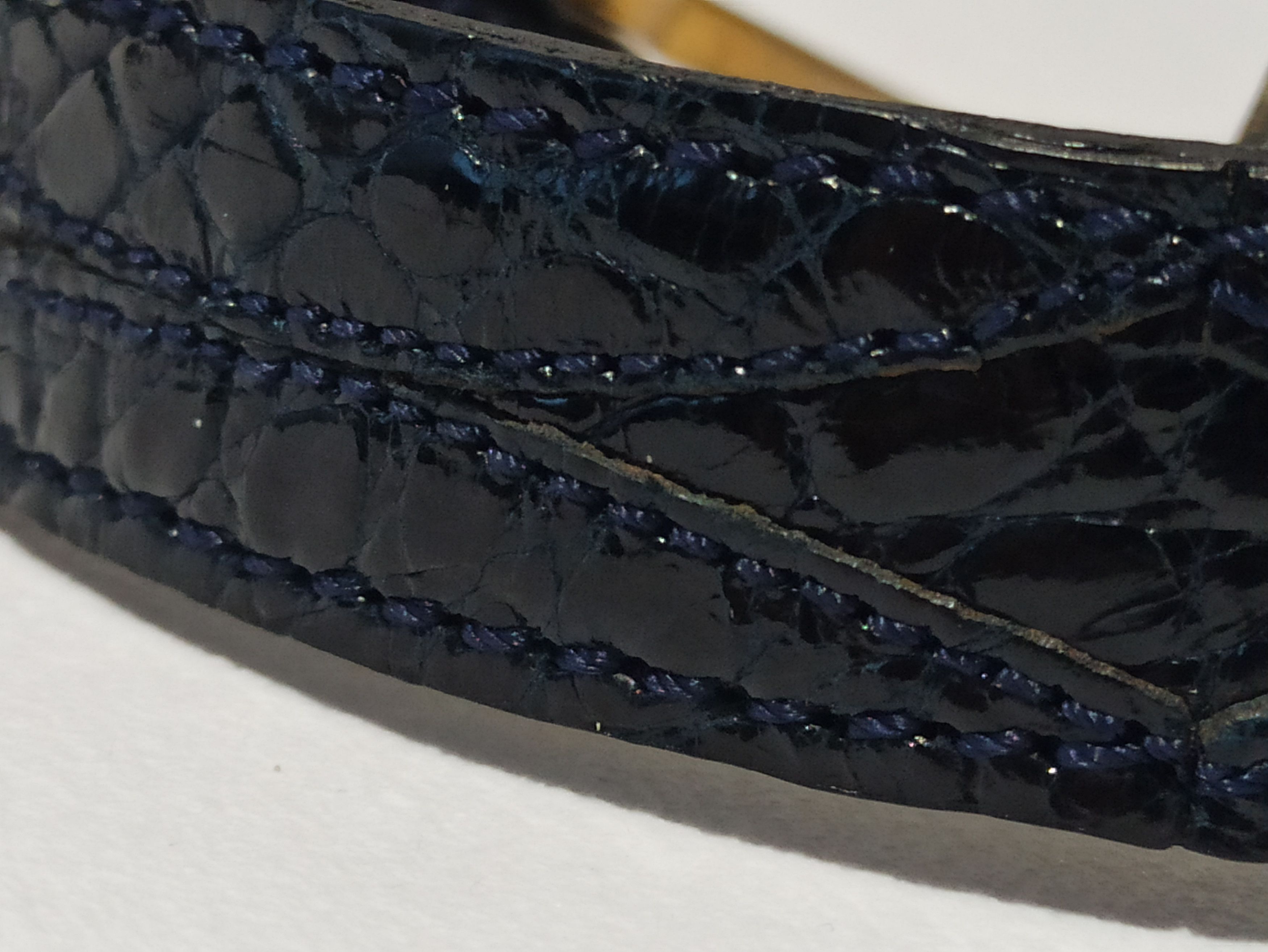 Designer × Leather × Vintage vintage crocodile leather women belt Size ONE SIZE - 7 Thumbnail