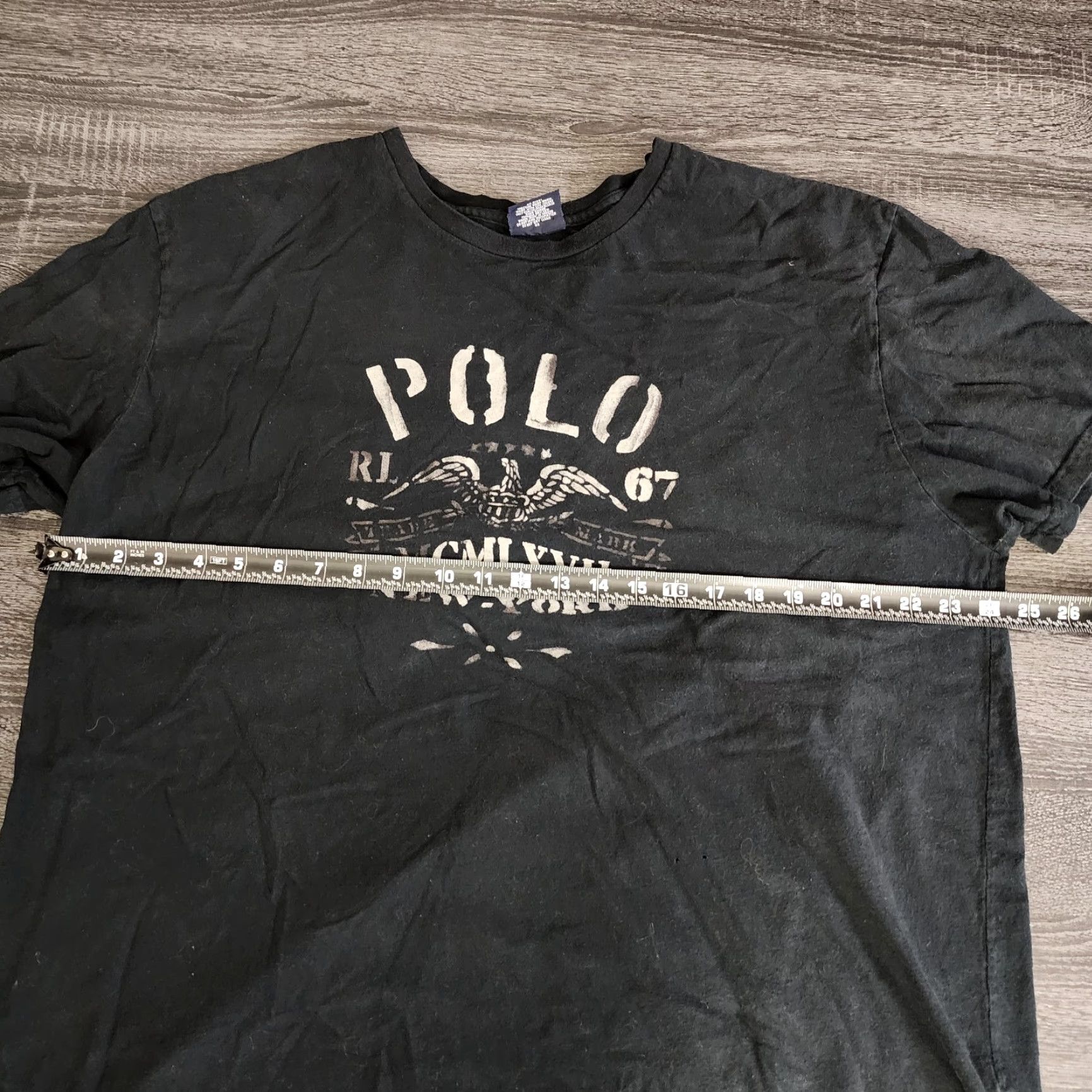 Polo Ralph Lauren VINTAGE Polo Ralph Lauren T-Shirt Men XL Black Grunge Military Skater Y2K RL New York Mens XL Black Grunge Military Skater RL Size US XL / EU 56 / 4 - 5 Thumbnail