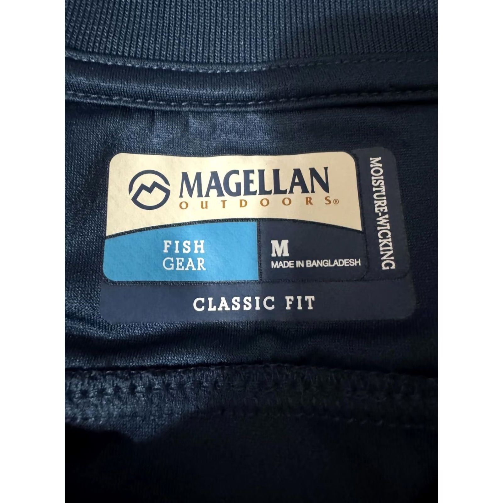 Vintage Magellan Outdoors Polo Shirt Mens Regular Size M Blue Moisture-Wicking Button-Down Collar Short Sleeve Classic Fit Size US M / EU 48-50 / 2 - 3 Thumbnail