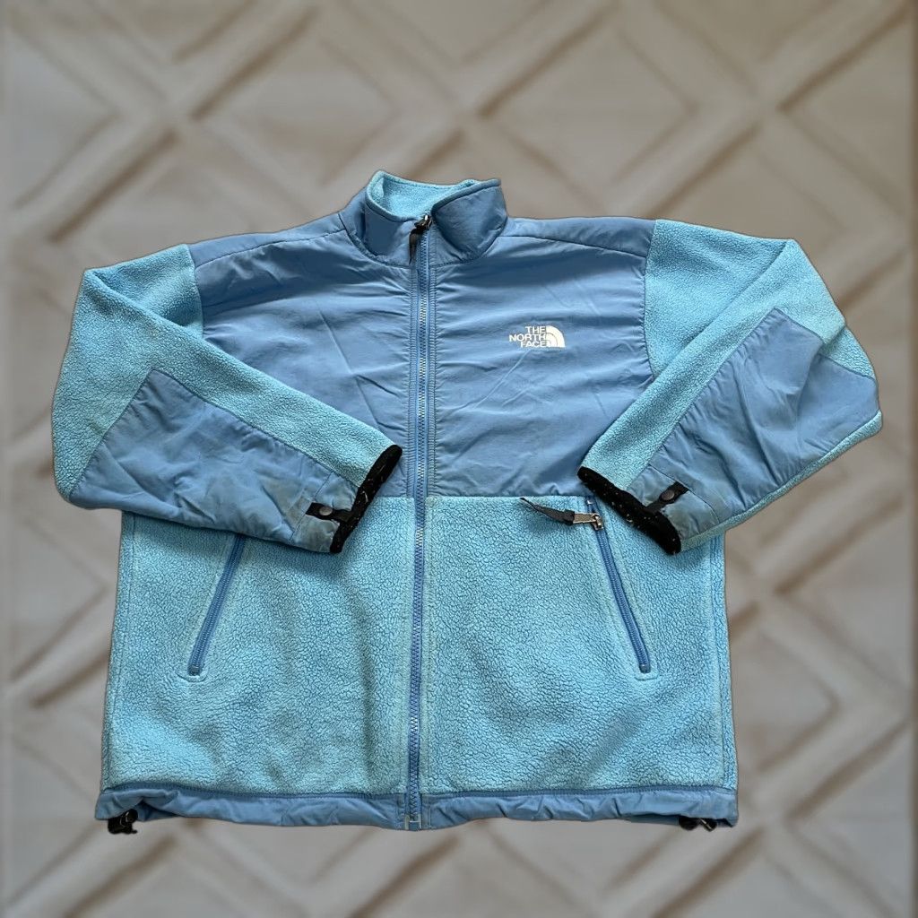 The North Face The North Face Jacket Teens L Light Blue Full Zip Polartec Fleece Mid-Length Everyday Casual Redefined? No. Size L / US 10 / IT 46 - 1 Thumbnail