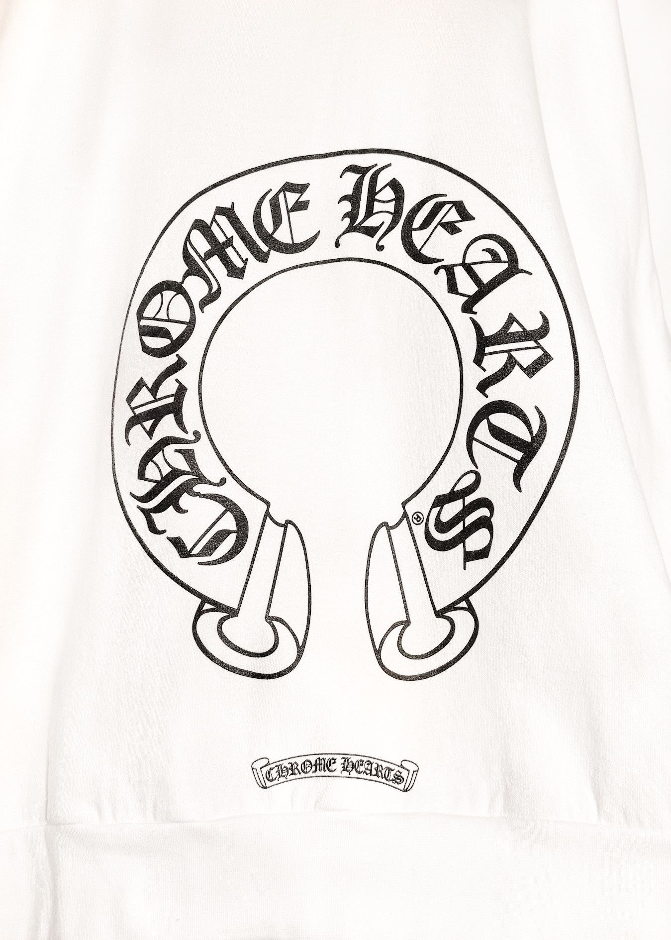 Chrome Hearts Chrome Hearts White Floral Horseshoe Logo Print Sweatshirt Size US XXL / EU 58 / 5 - 6 Thumbnail