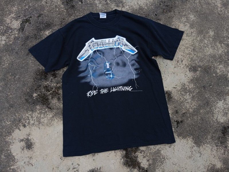 Metallica × Vintage 1994 Metallica Ride The Lightning ⚡ metal band tshirt 🎸 Size US M / EU 48-50 / 2 - 2 Thumbnail