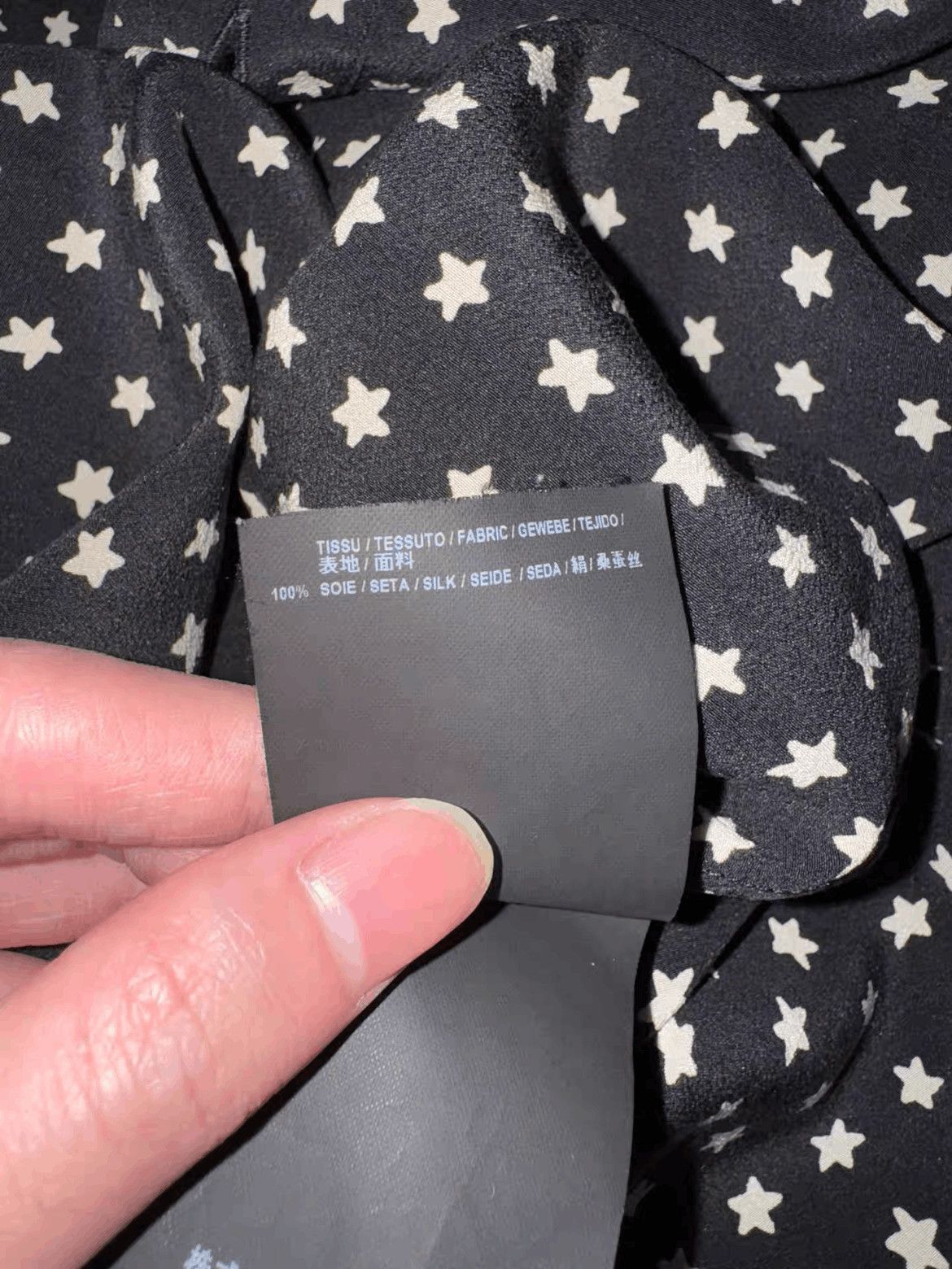 Saint Laurent Paris Sz 37 Saint Laurent Paris 18W Star Pattern Shirt-2508 Size US S / EU 44-46 / 1 - 5 Thumbnail