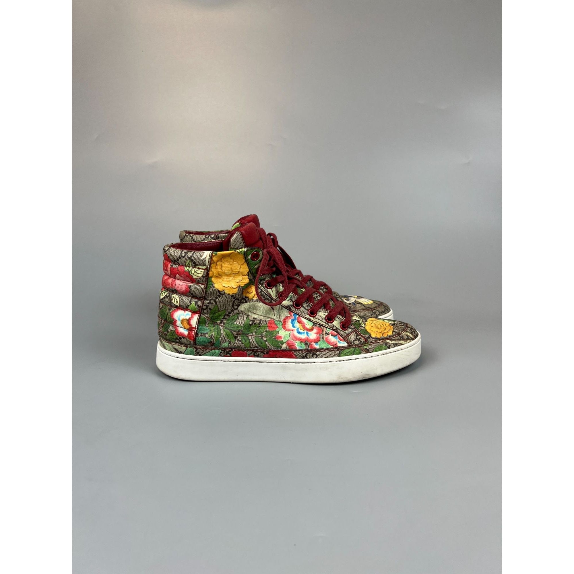 Gucci Gucci Guccissima Monogram Canvas Hi Top Sneakers Size UK 6.5 Size US 9 / IT 39 - 1 Thumbnail