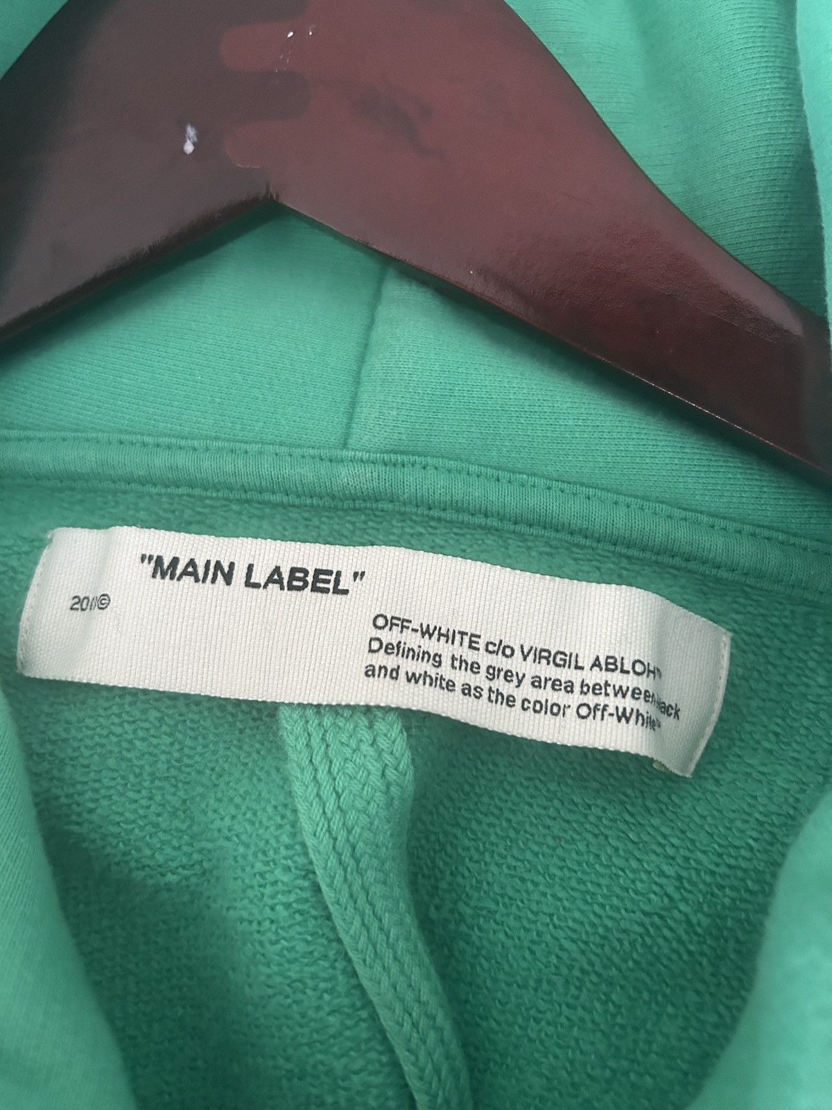 Off-White off-white fences arrows hoodie Virgil Abloh OW SS20 green Size US XL / EU 56 / 4 - 3 Thumbnail