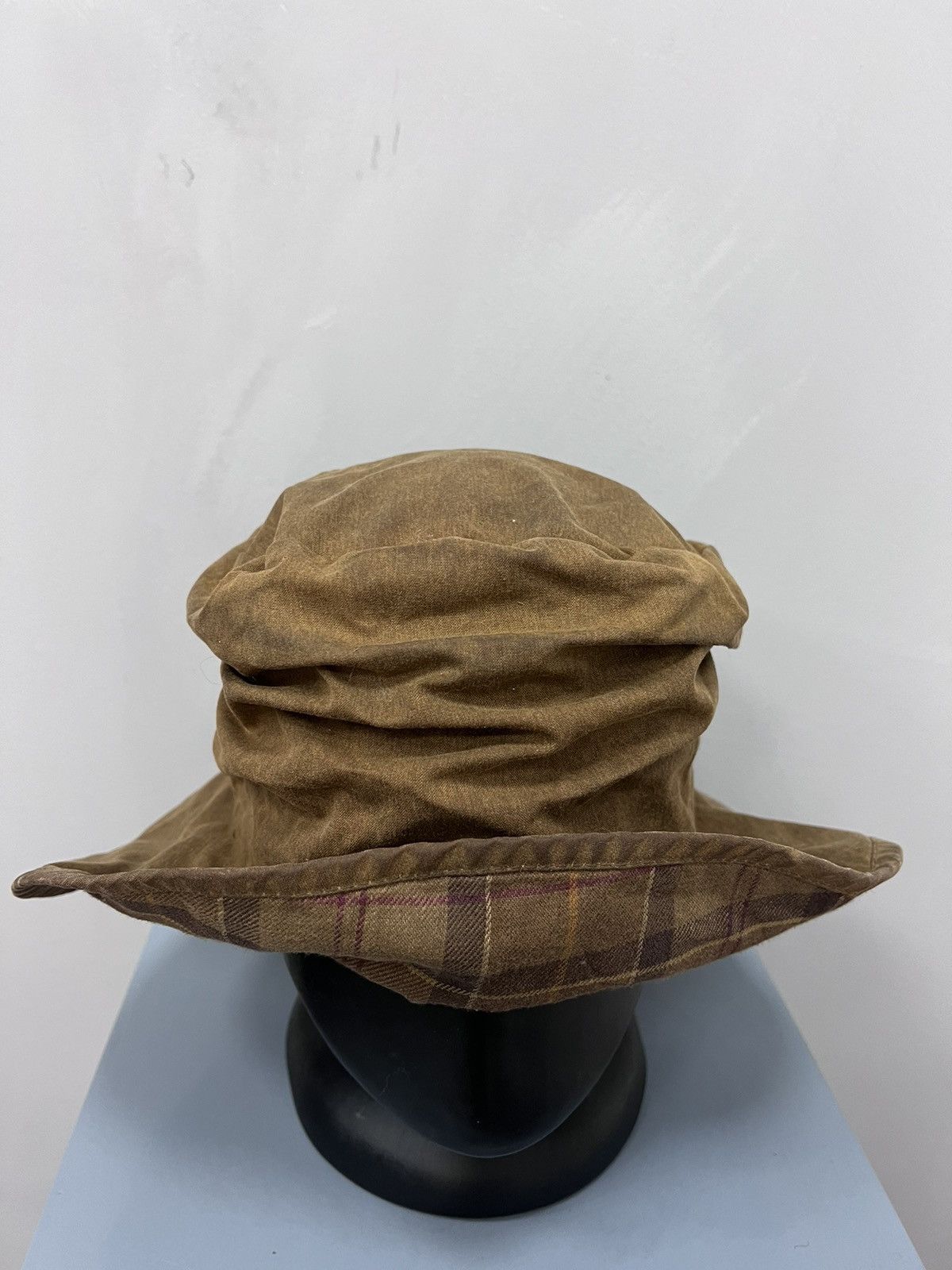 Barbour × Japanese Brand × Vintage VINTAGE BARBOUR WAXED COTTON BUCKET HAT CAP Size ONE SIZE - 3 Thumbnail