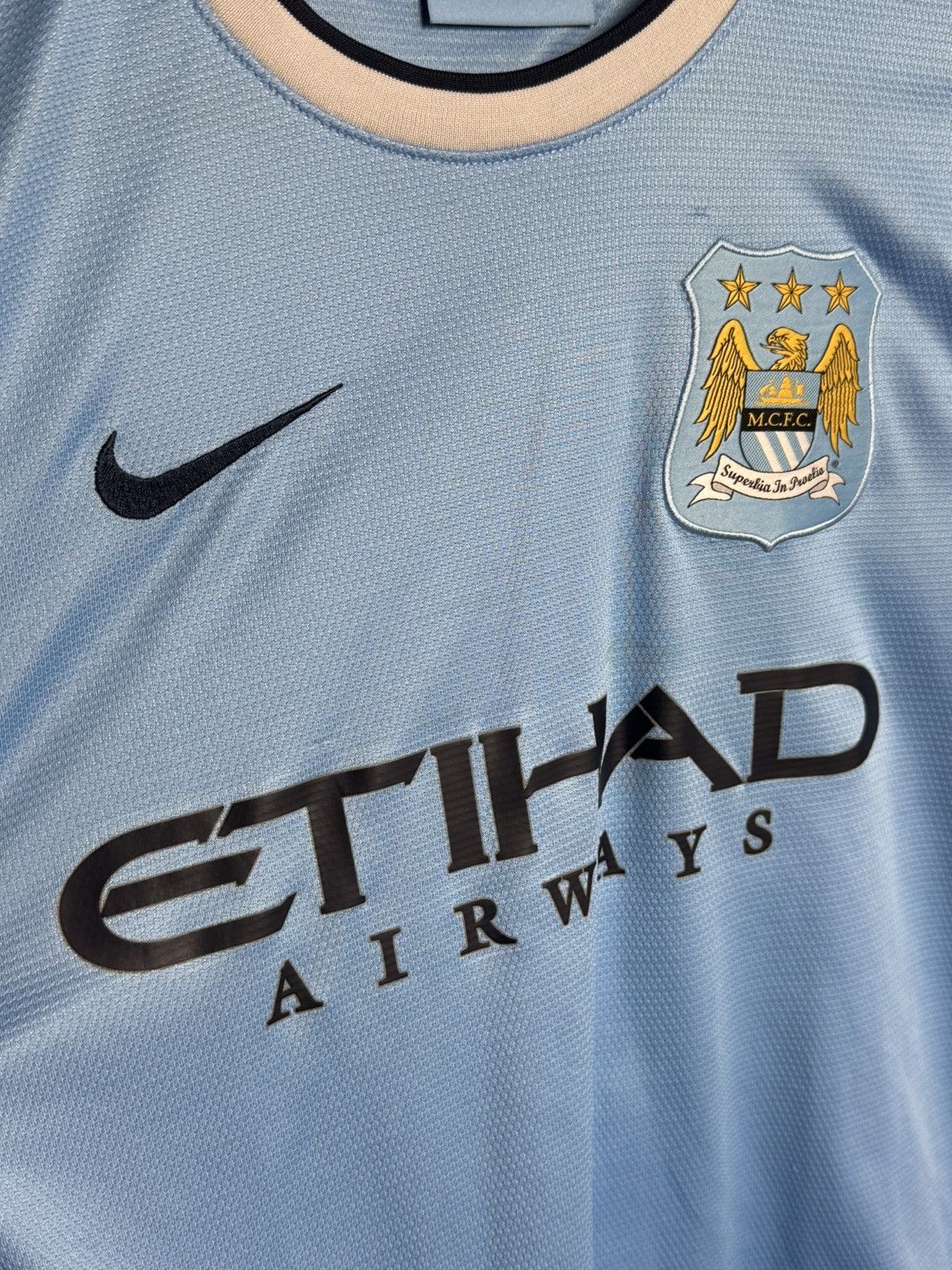 Nike Manchester City 13/14 Home Jesus Navas Football Jersey Size US S / EU 44-46 / 1 - 4 Thumbnail