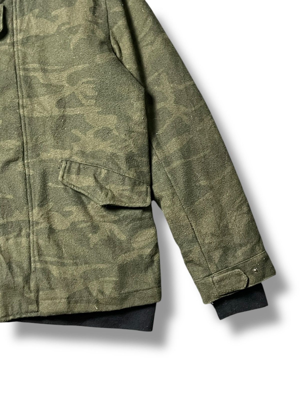 Japanese Brand × Vintage Unlimited Ability Camo Military Wool Jacket (45) Size US XL / EU 56 / 4 - 6 Thumbnail