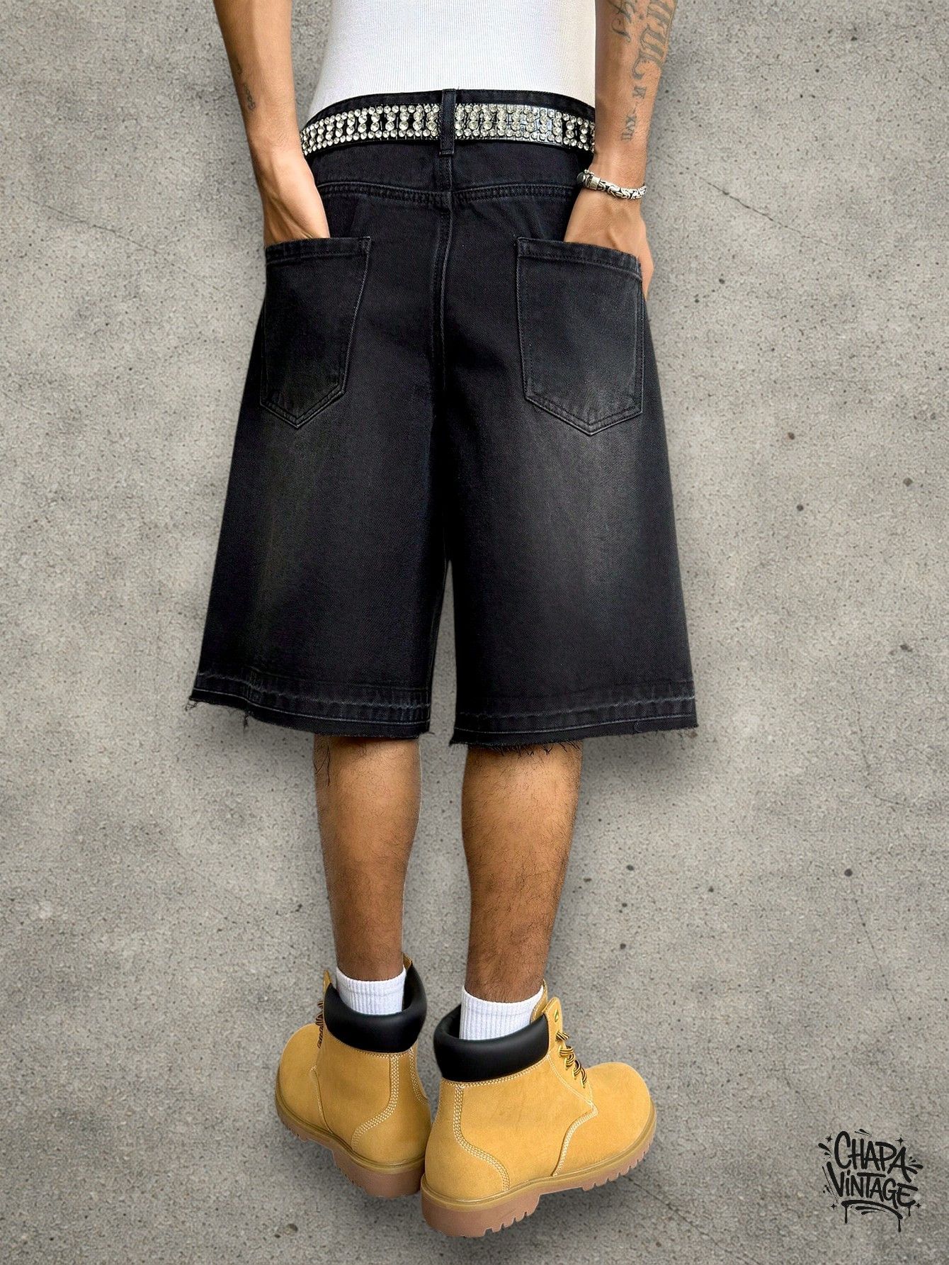 Japanese Brand Distressed jeans shorts Size US 32 / EU 48 - 4 Thumbnail