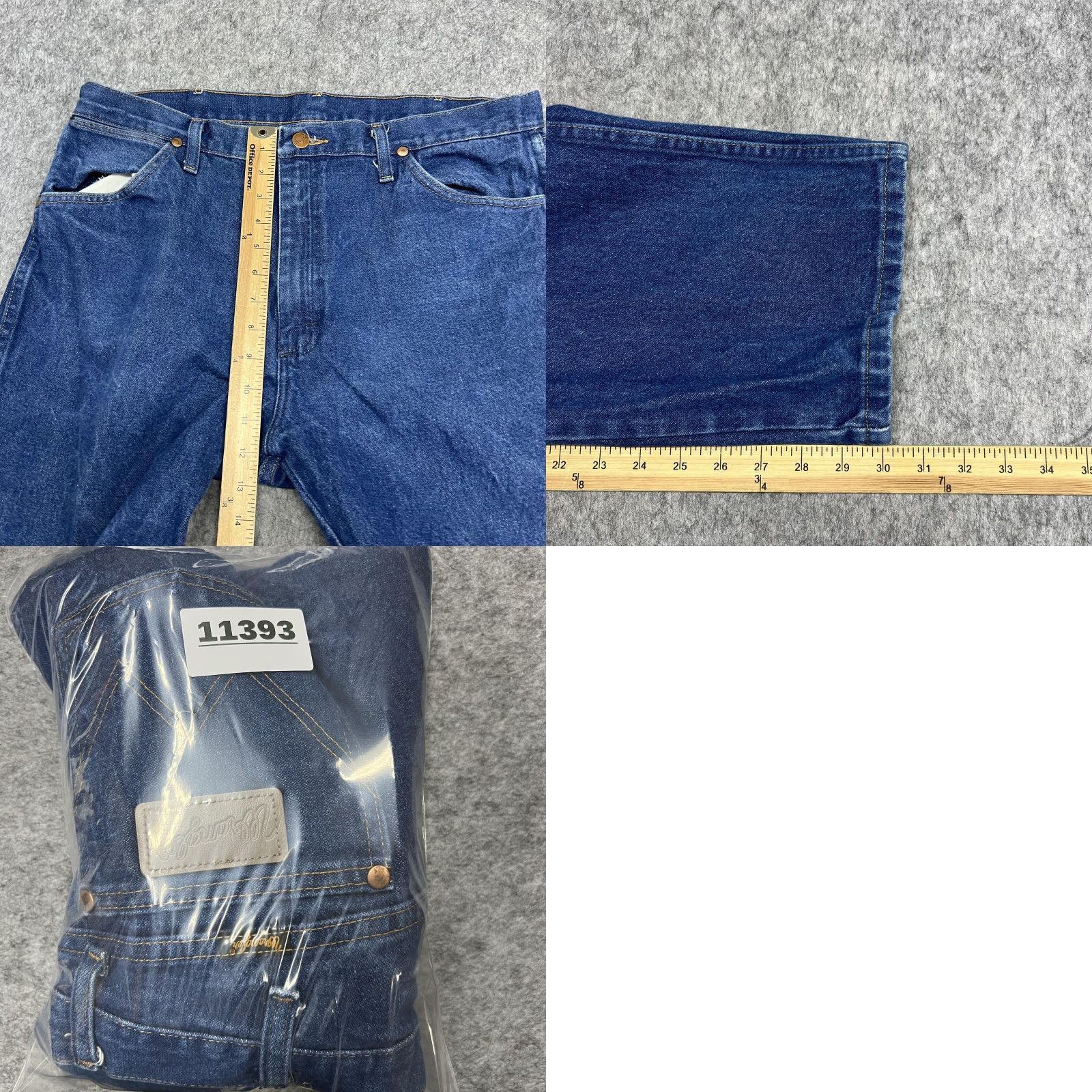Wrangler Wrangler Jeans Mens 36x30 Blue Cowboy Cut Straight Denim Western Cowboy 13MWZPW Size US 36 / EU 52 - 9 Thumbnail
