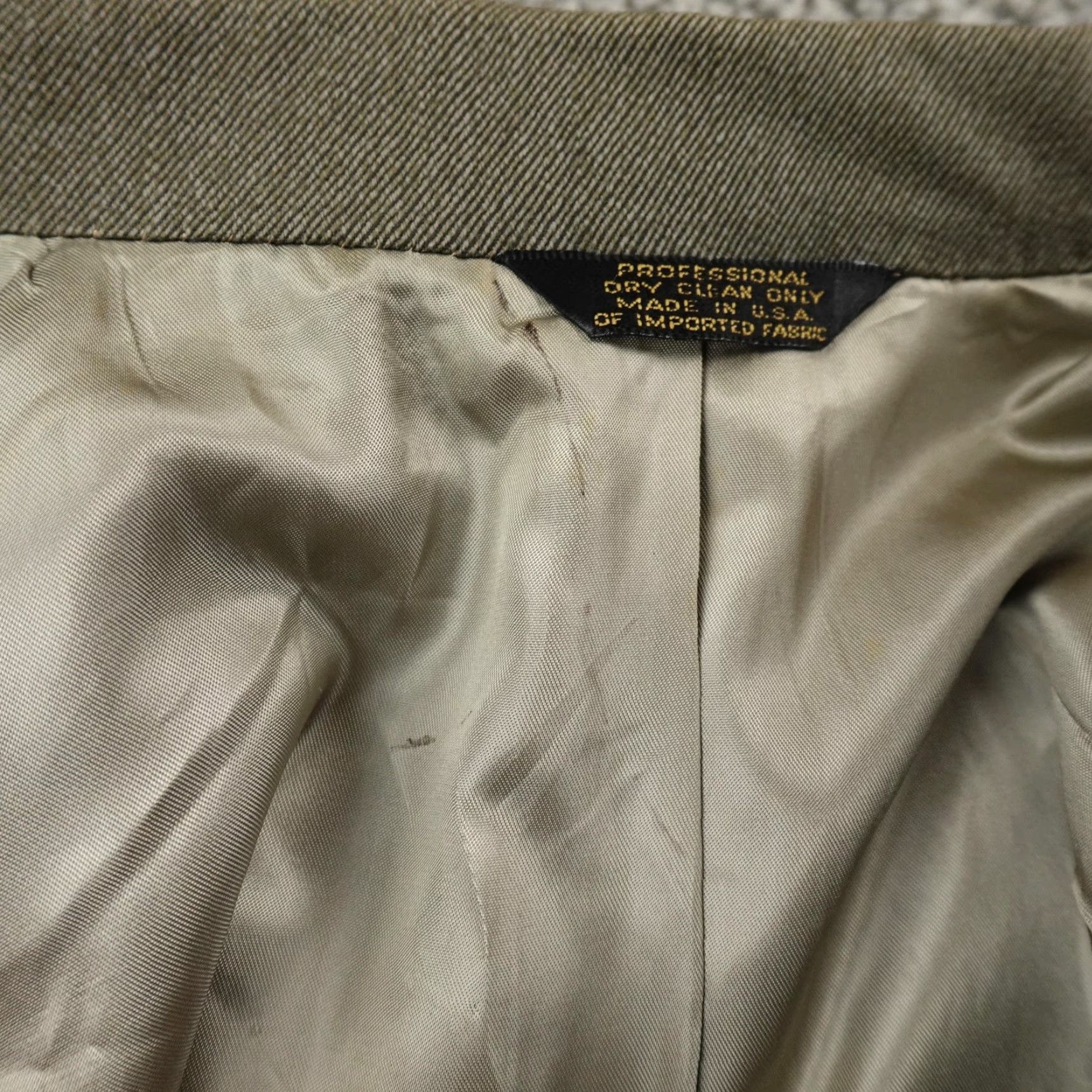 Vintage J. Press Sport Coat Green 44 Regular 3-Button Notch Lapel Mens Blazer Jacket Coat USA Size 44R - 7 Thumbnail