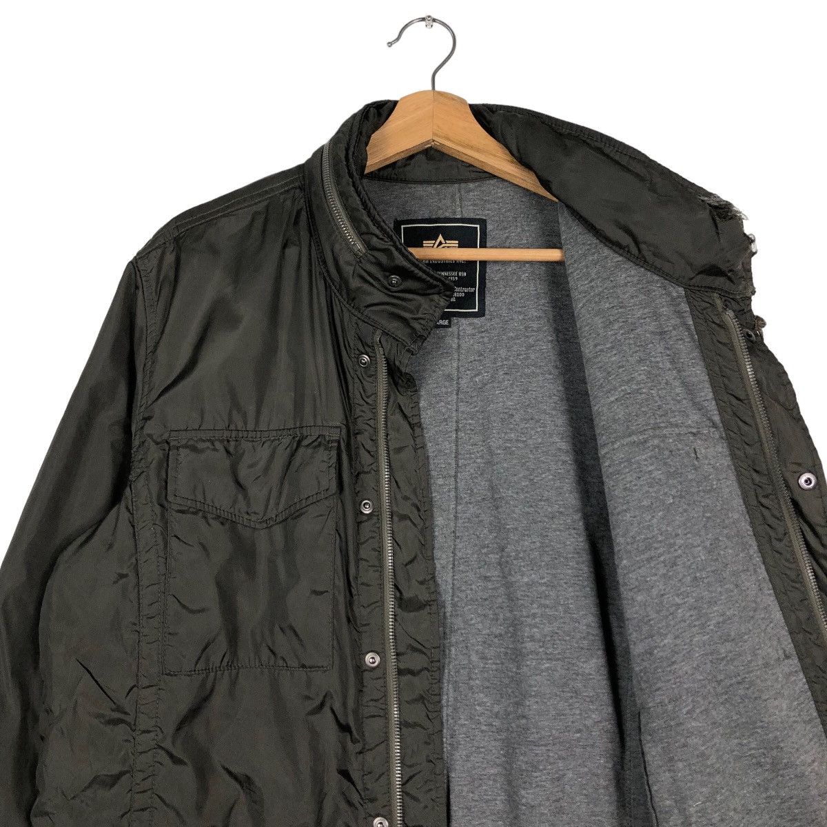 Alpha Industries 🔥Vintage Biker Military Jacket Cargo Alpha Industries USA Size US XL / EU 56 / 4 - 12 Thumbnail