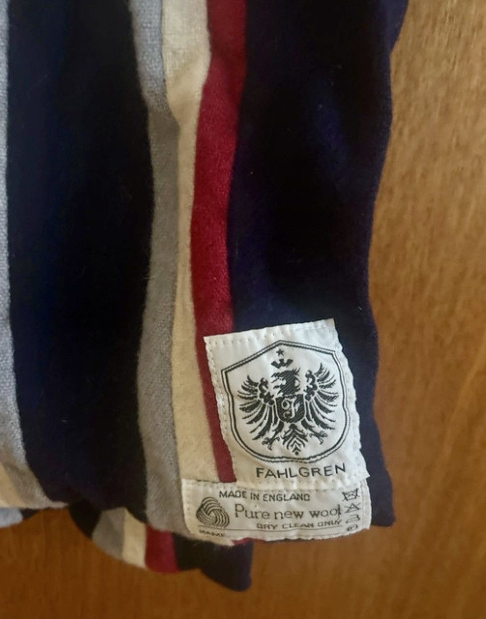 Other Fahlgren Made in England University Stripe Scarf – Ivy Size ONE SIZE - 3 Thumbnail