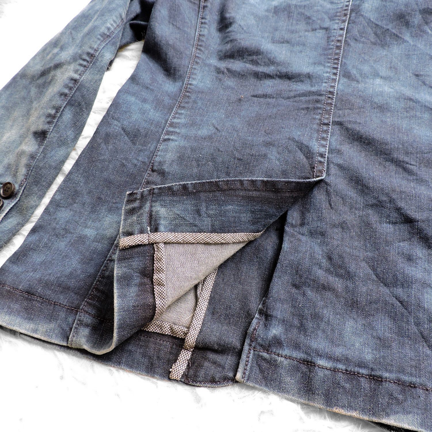 Codes Combine CODES COMBINE JEANS INDIGO WASHED DENIM JACKET Size US M / EU 48-50 / 2 - 12 Thumbnail