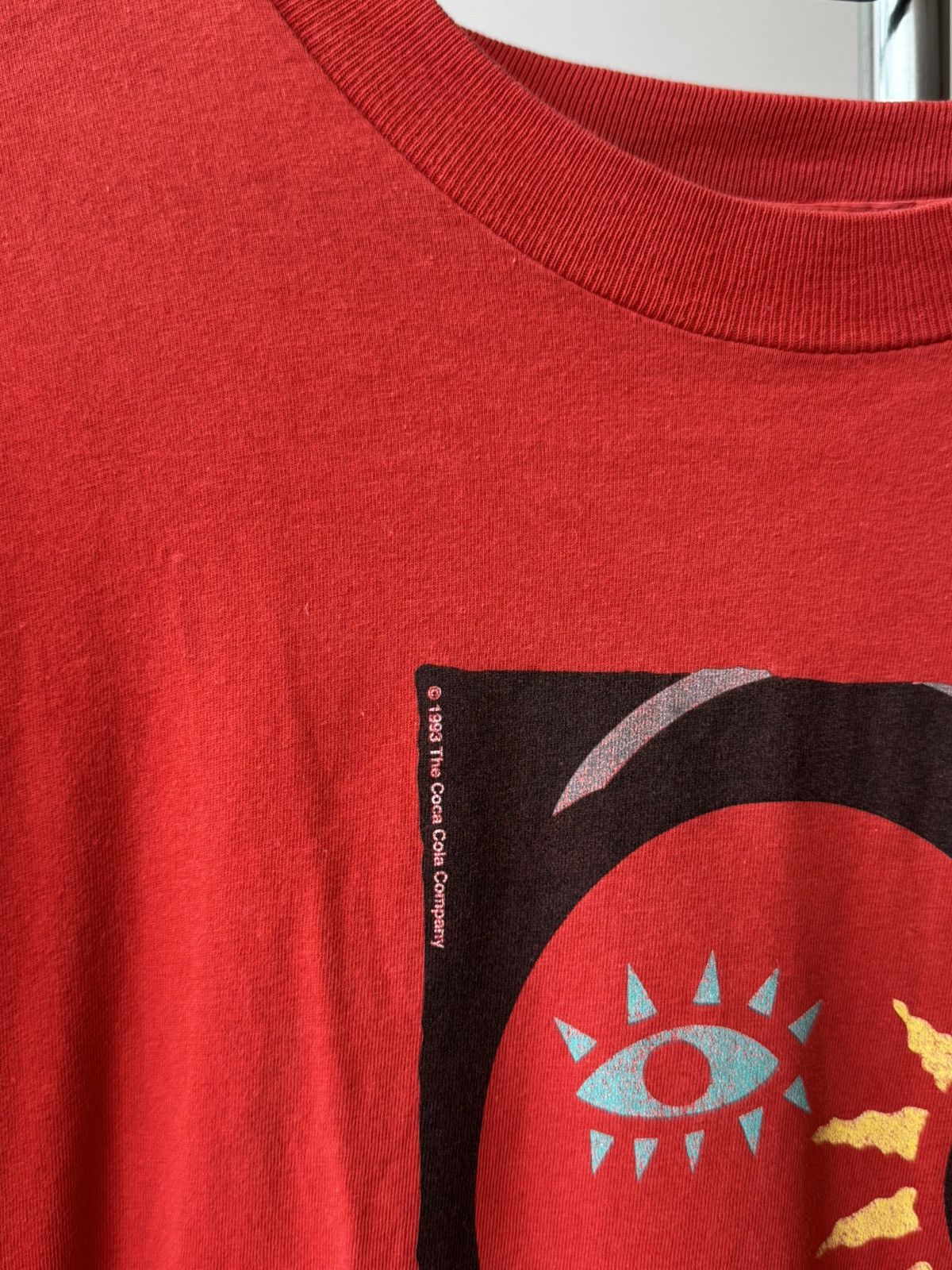 Vintage Vintage 1993 Coca Cola Is The Music Single Stitch T-shirt Size US XL / EU 56 / 4 - 5 Thumbnail