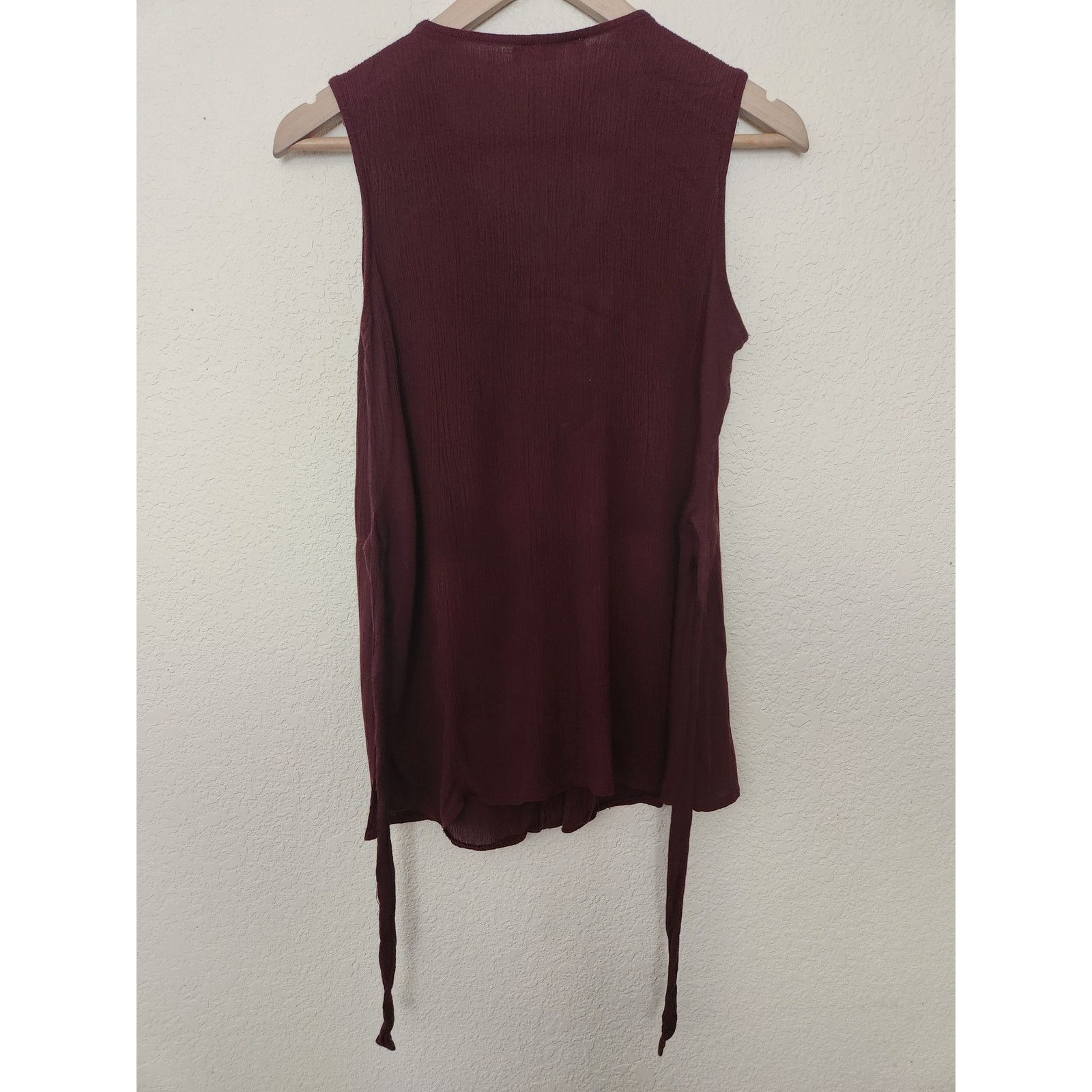 & Other Stories Vintage Rampage Womens Plum Low Cut Blouse-S/M Size S / US 4 / IT 40 - 2 Thumbnail