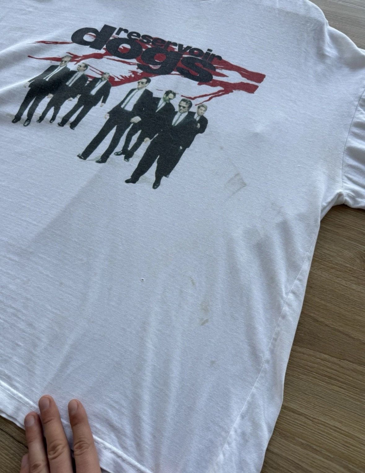 Vintage 1992 Reservoir Dogs Quentin Tarantino Movie T-Shirt 90s Film Size US XL / EU 56 / 4 - 4 Thumbnail