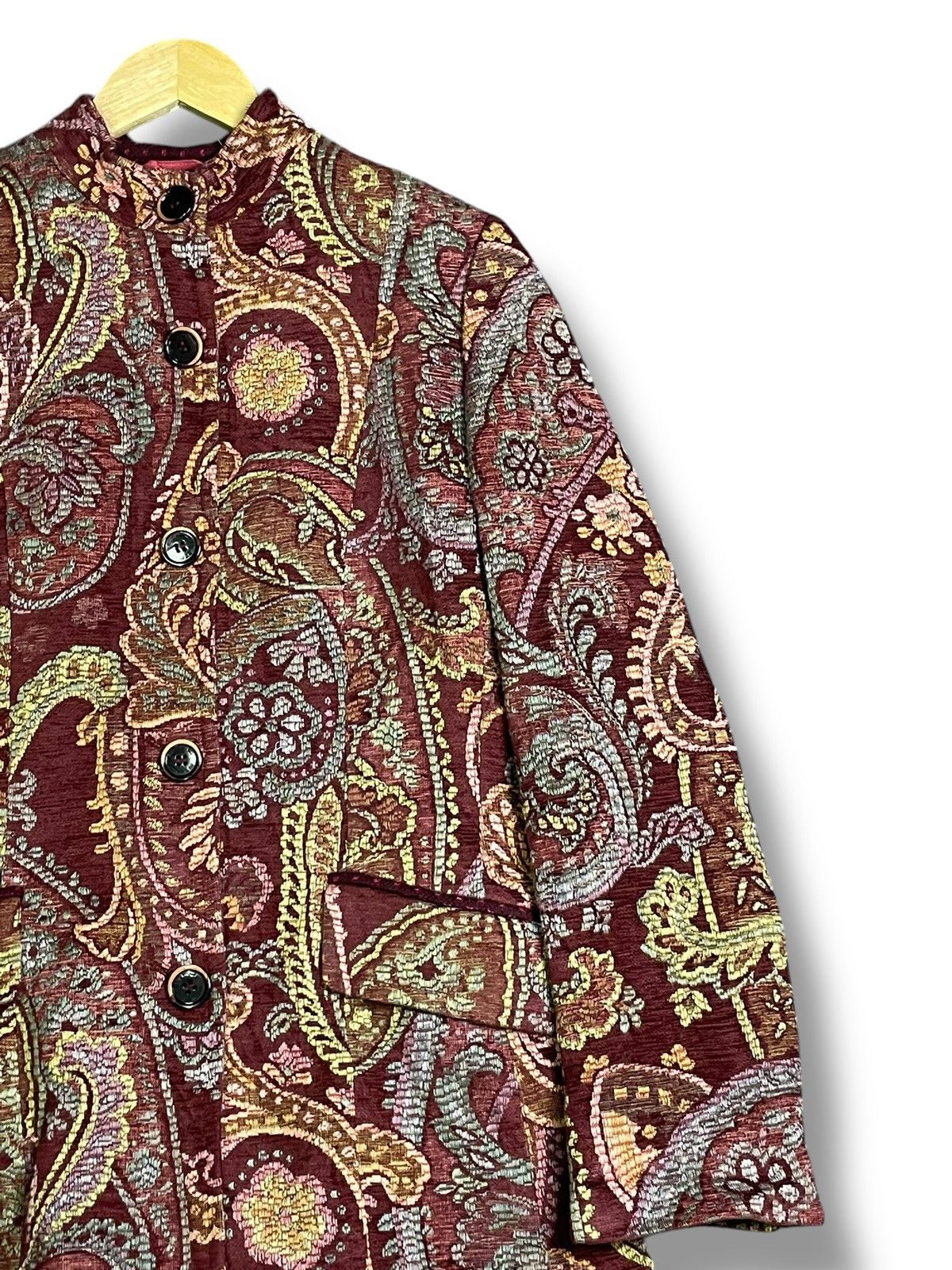 Designer × Etro × Vintage Etro x Vintage Paisley Printed Blazer (36) Size US S / EU 44-46 / 1 - 4 Thumbnail