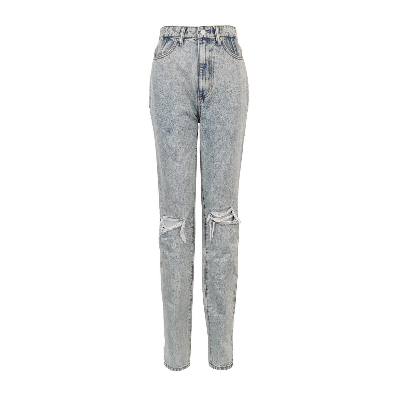 Alexander Wang Alexander Wang Distressed Light Wash Jeans Size 25 Size 25" / US 0 / IT 36 - 1 Thumbnail